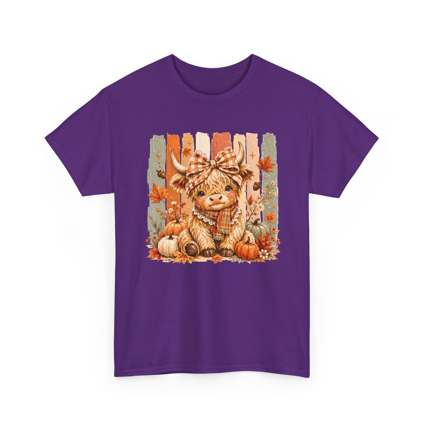 Cute Autumn Highland Cow
