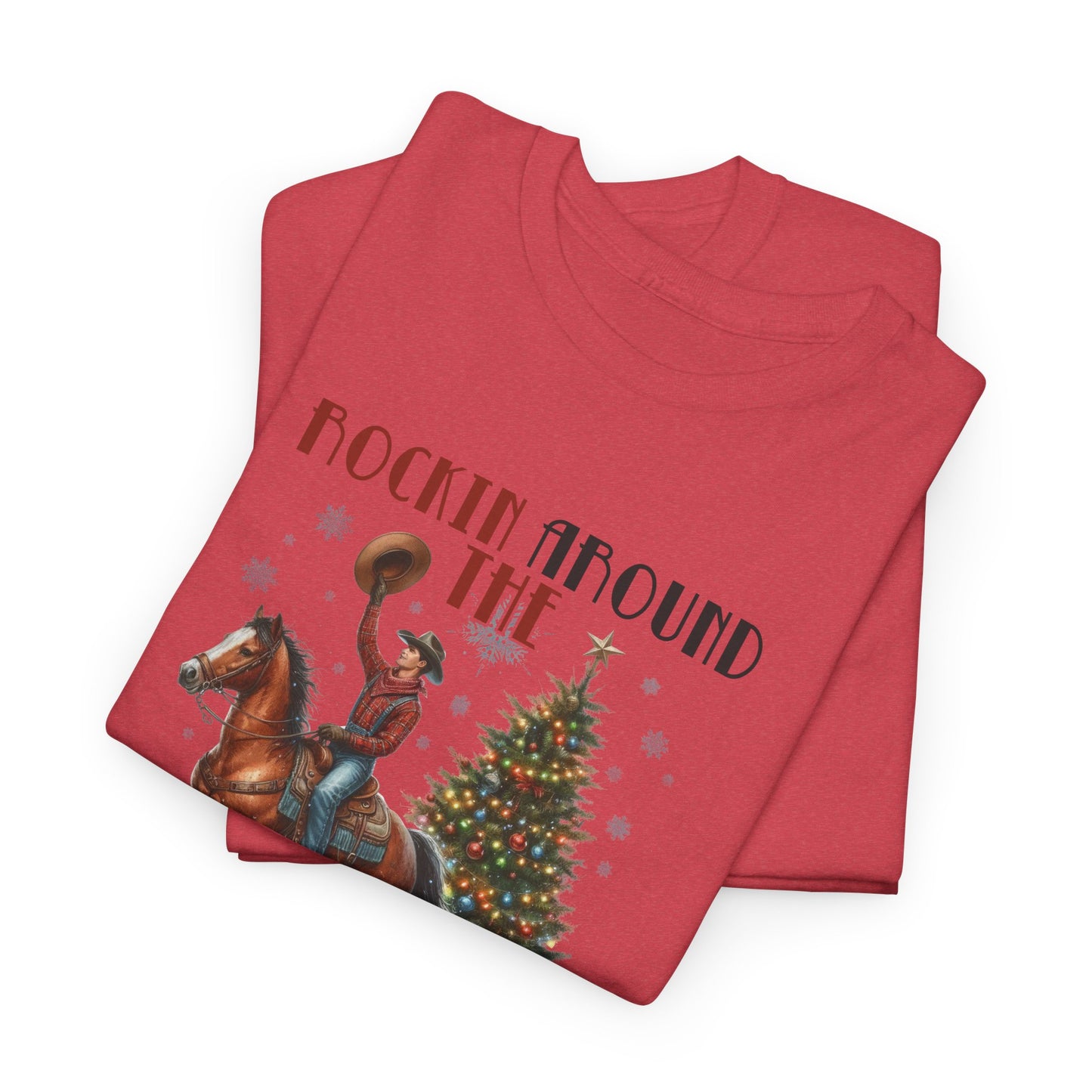 Rockin' Around the Christmas Tree Heavy Cotton Tee