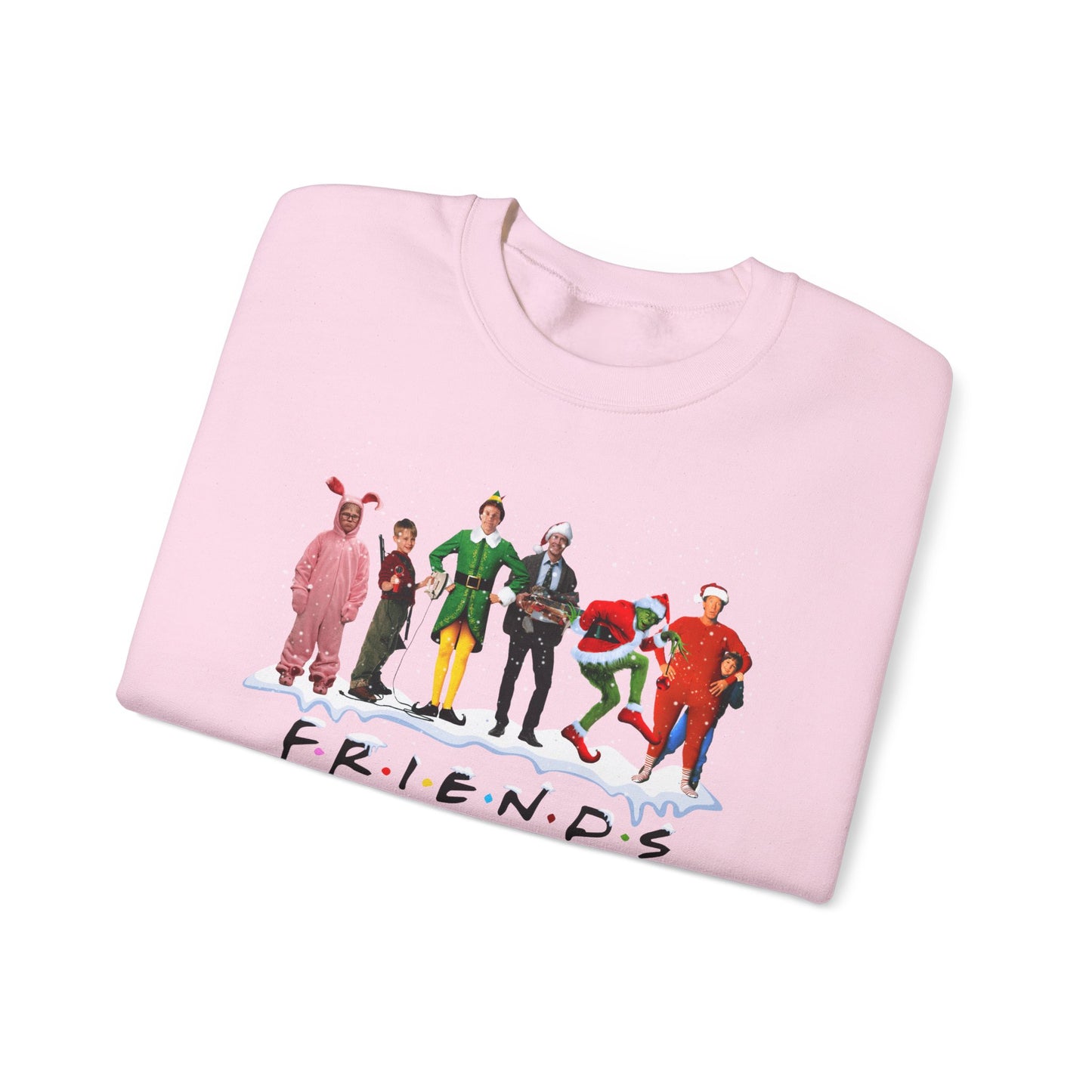 Festive Friends Crewneck Sweatshirt - Cozy Holiday Apparel