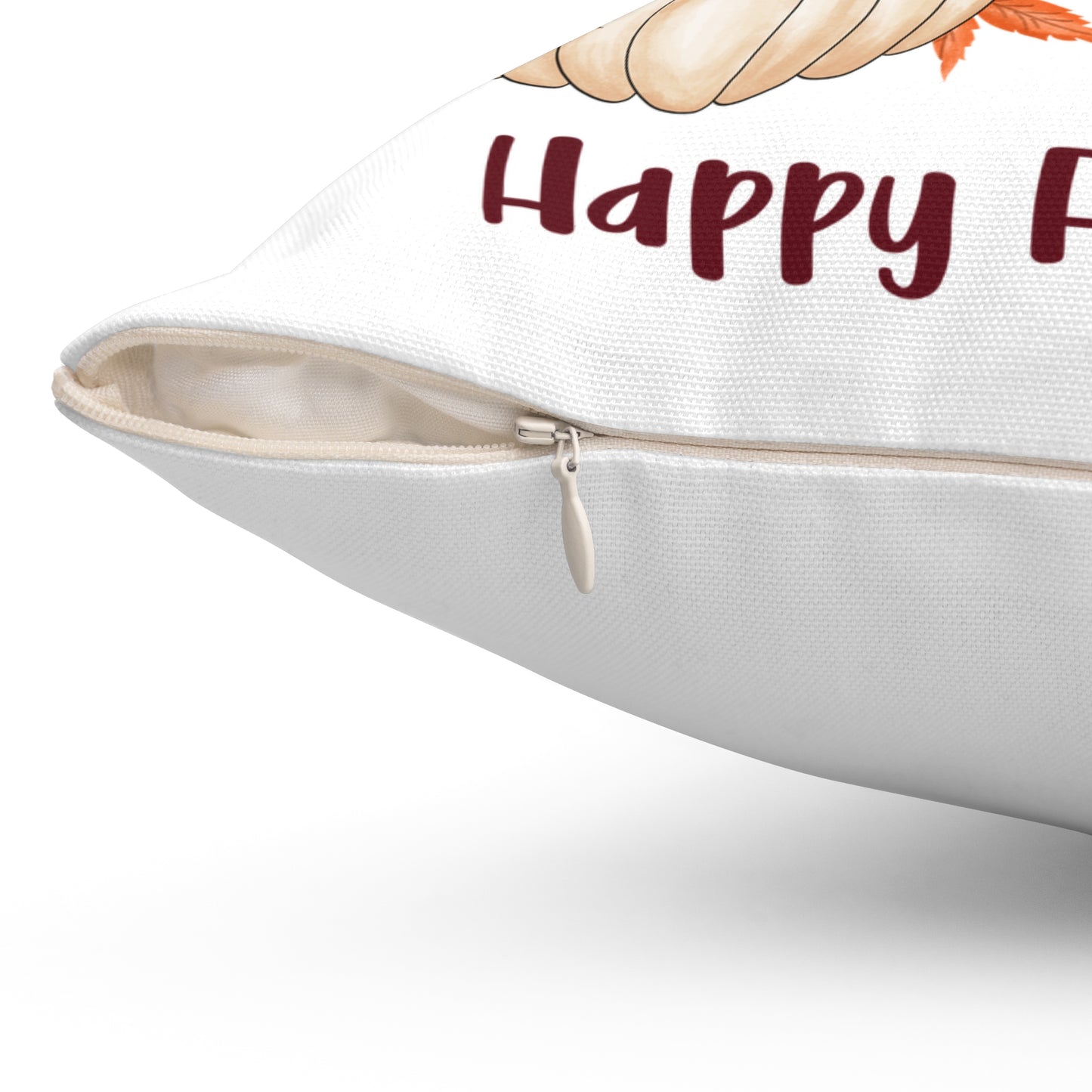 Autumn Pig Wheelbarrow Pillow – Happy Fall Farmhouse Throw Pillow