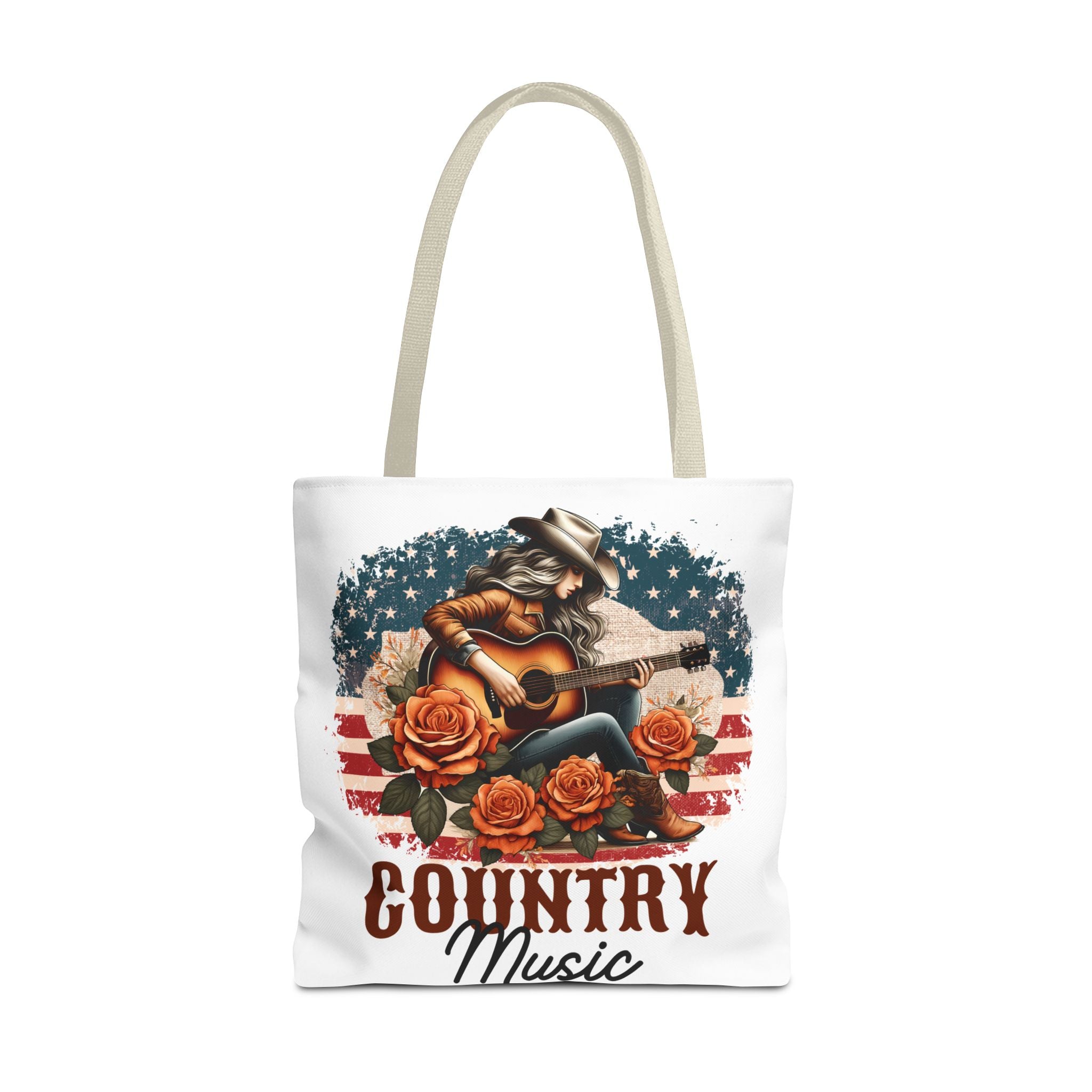 Country Music Cowgirl Tote Bag
