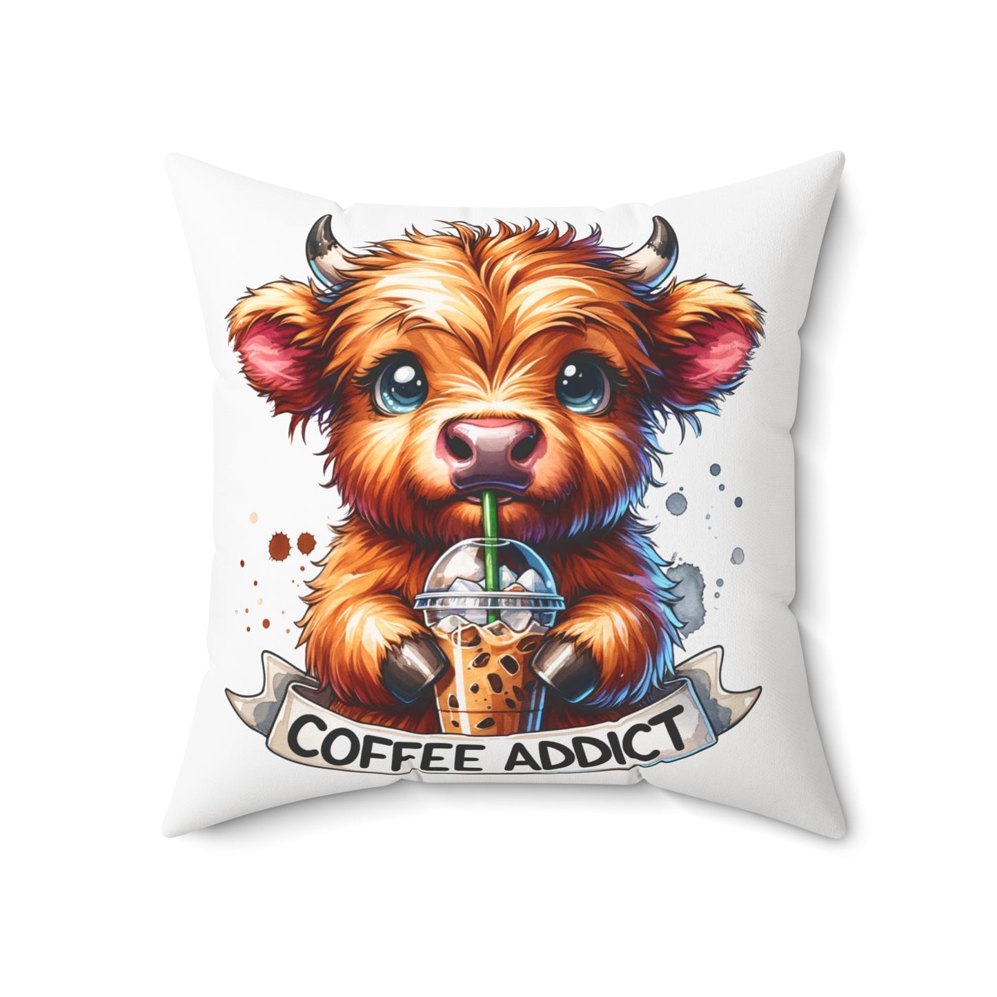Spun Polyester Square Pillow