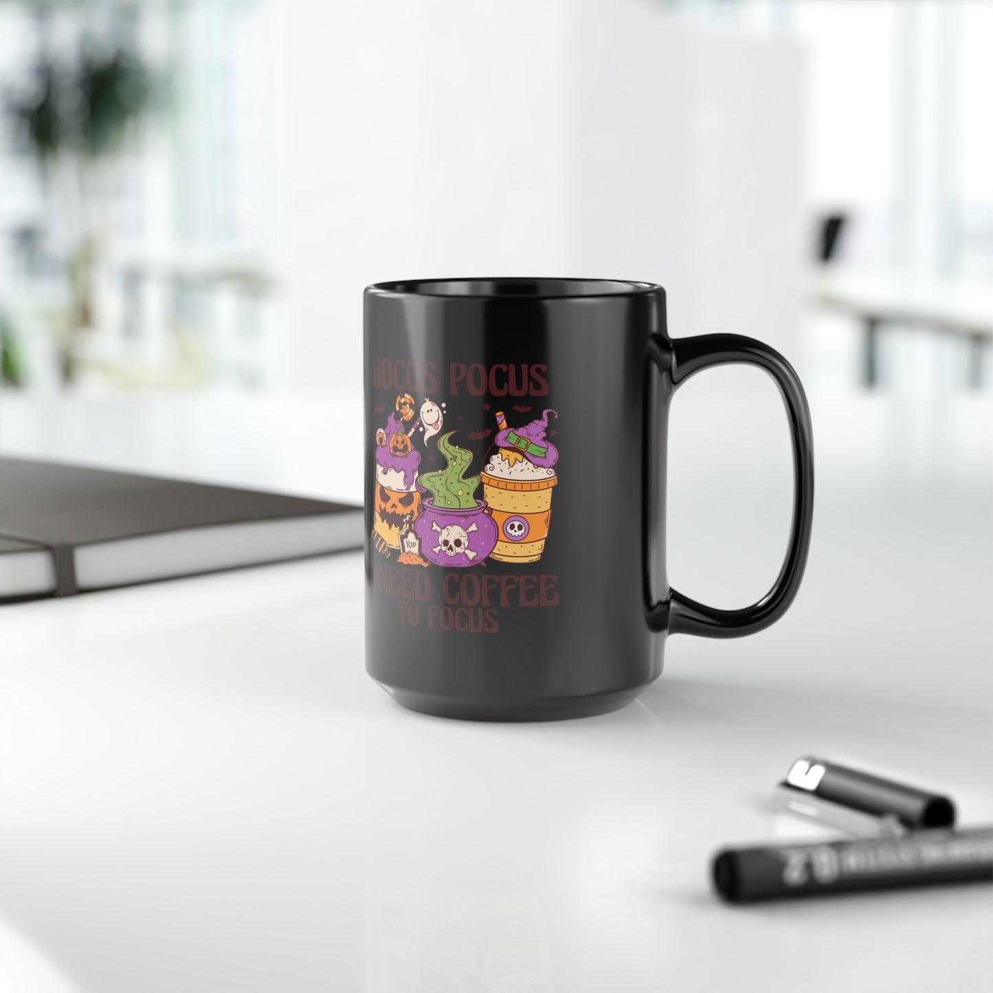 Black Mug, 15oz