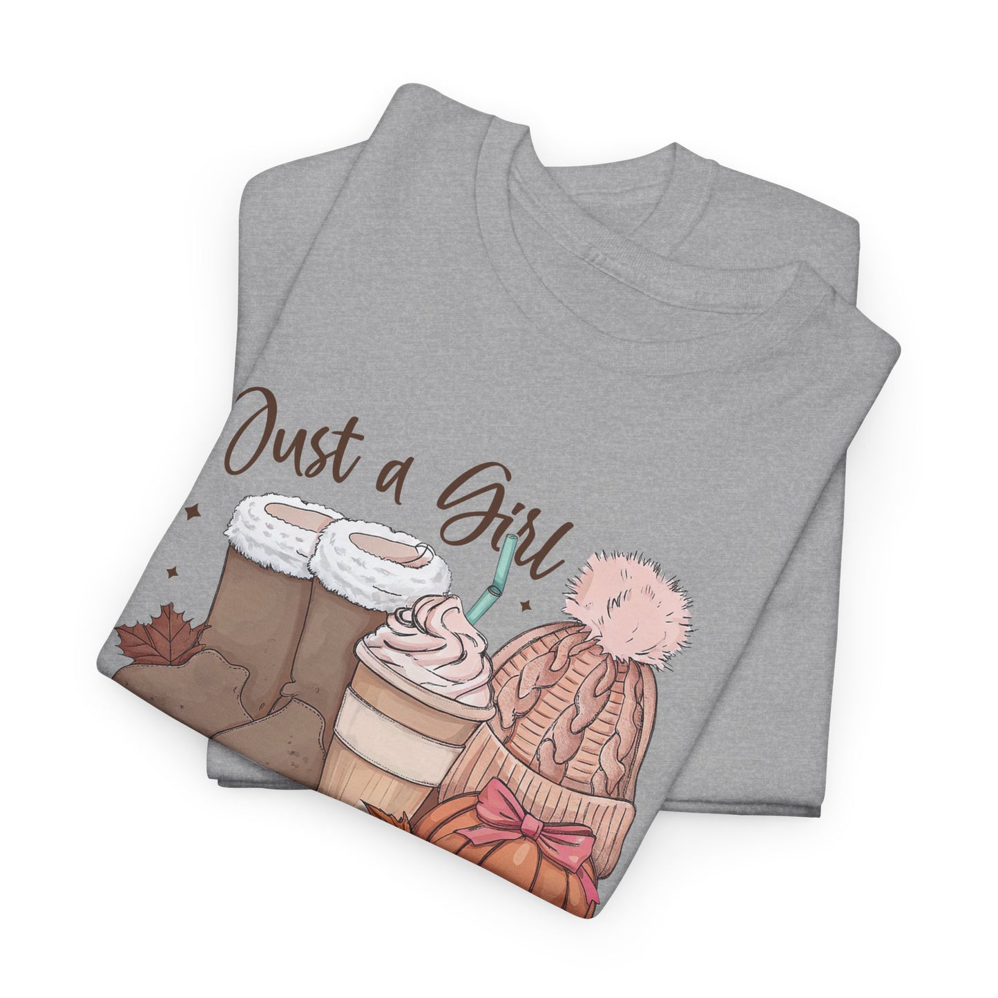 Just a Girl Who Loves Fall, Vintage Style Tee