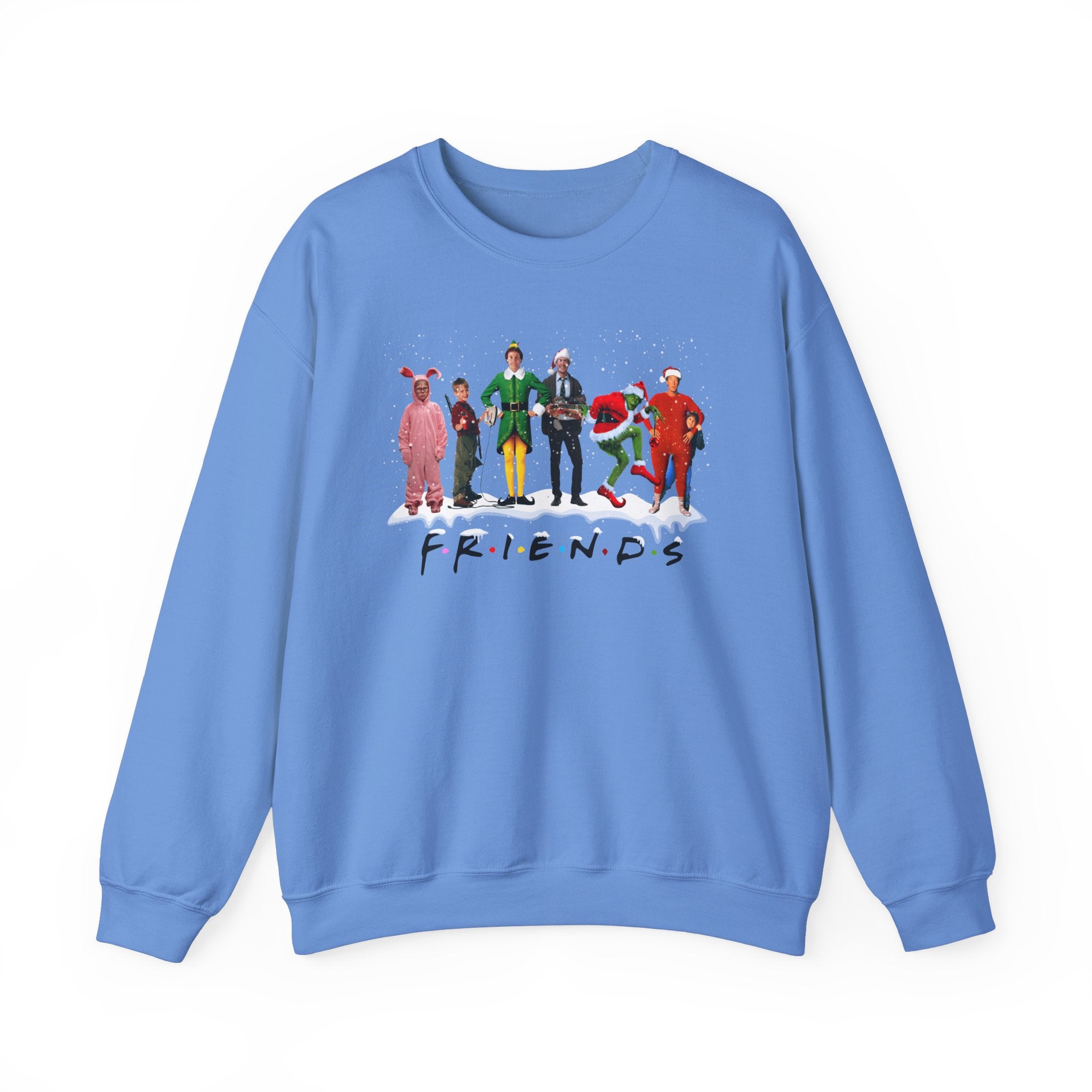 Festive Friends Crewneck Sweatshirt - Cozy Holiday Apparel