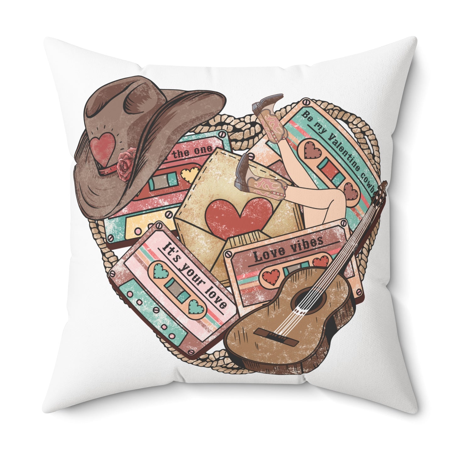 Spun Polyester Square Pillow
