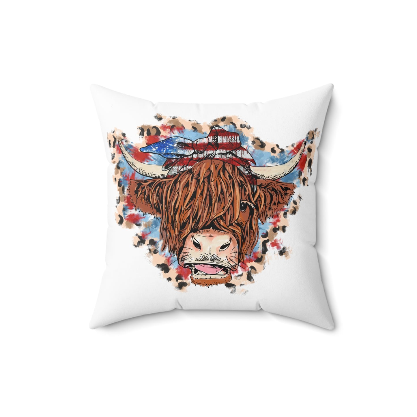 Highland Cow Throw Pillow
