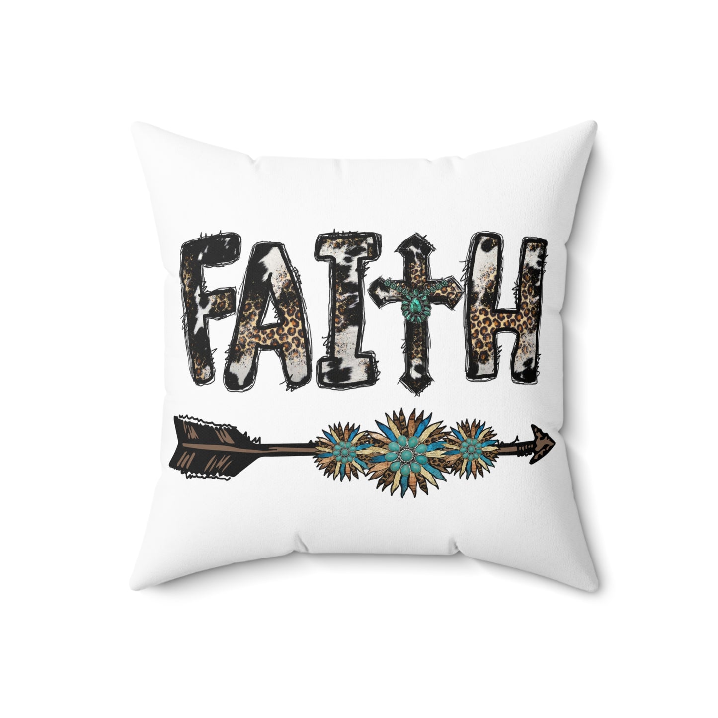 Southwestern Turquoise Faith & Arrow