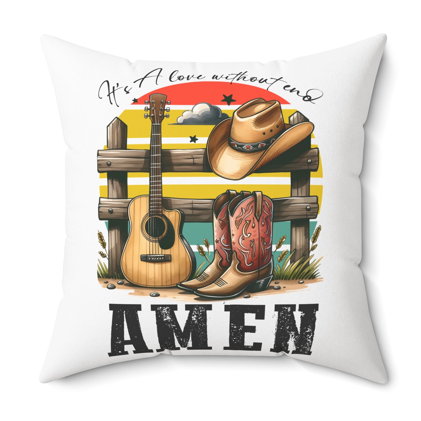 Spun Polyester Square Pillow