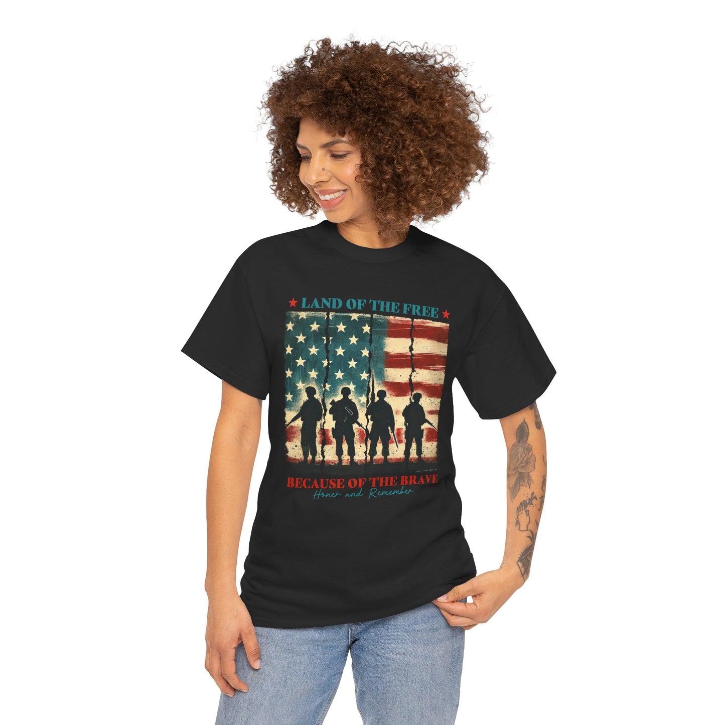 Land of the Free, Because of the Brave-Tee