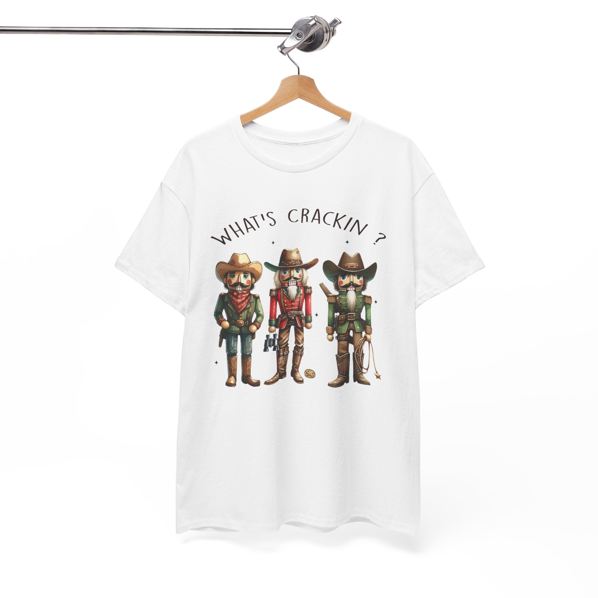 What's Crackin'? Cowboy Graphic Heavy Cotton Tee