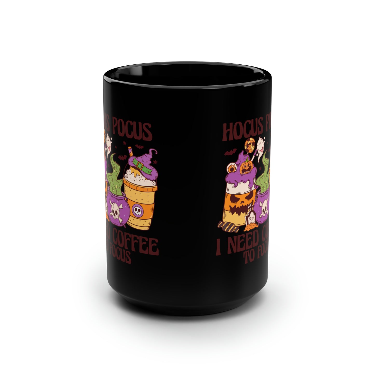 Black Mug, 15oz