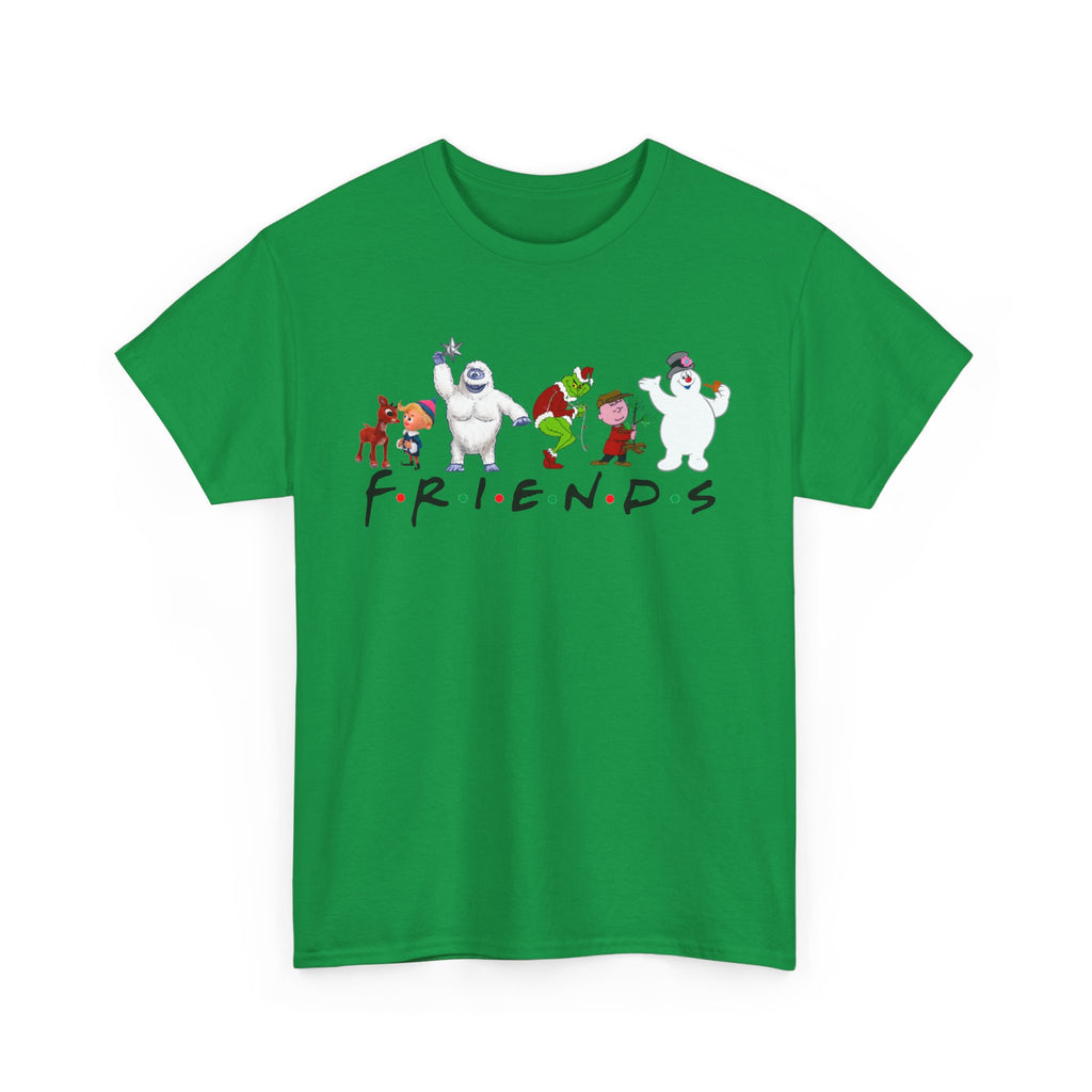 Playful Friends Heavy Cotton Tee - Fun Cartoon Design