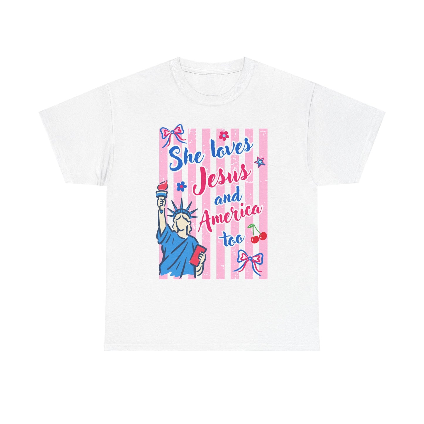She Loves Jesus and America Too Tee