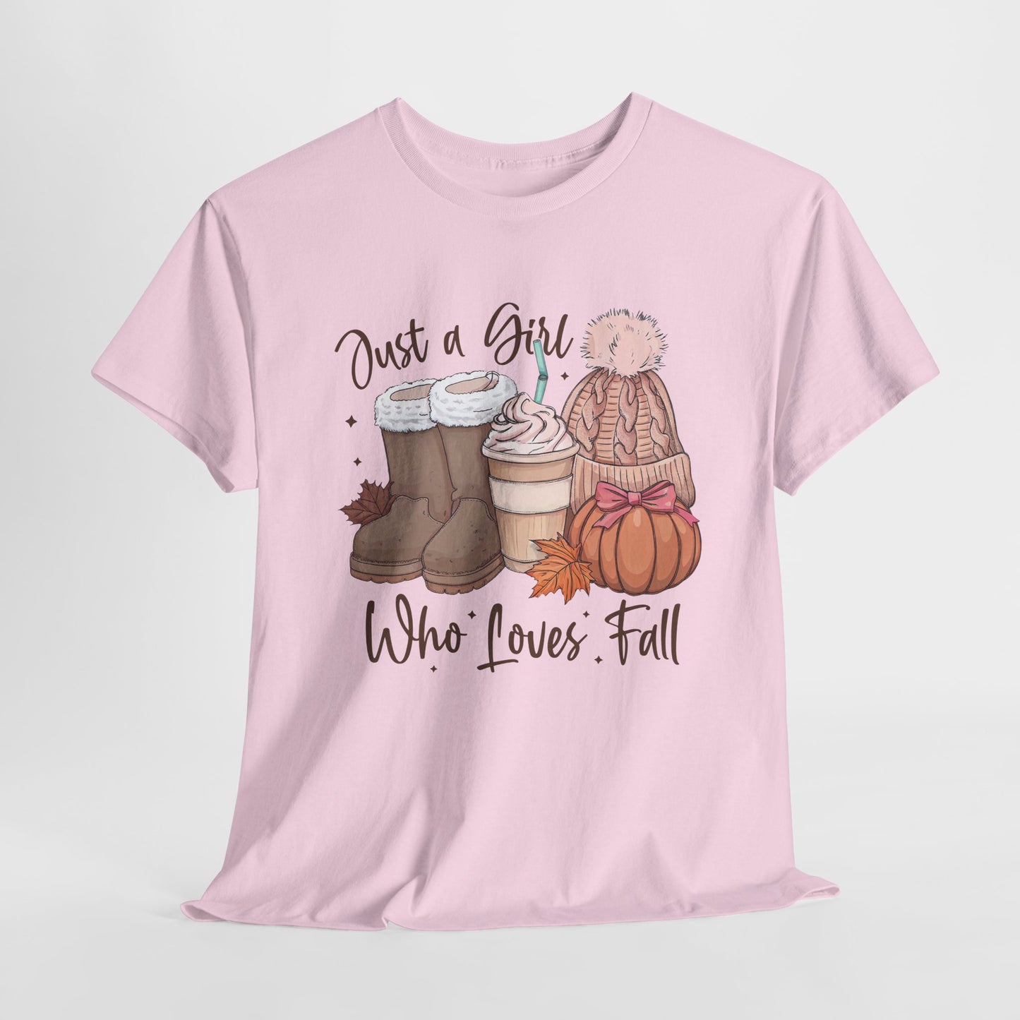 Just a Girl Who Loves Fall, Vintage Style Tee