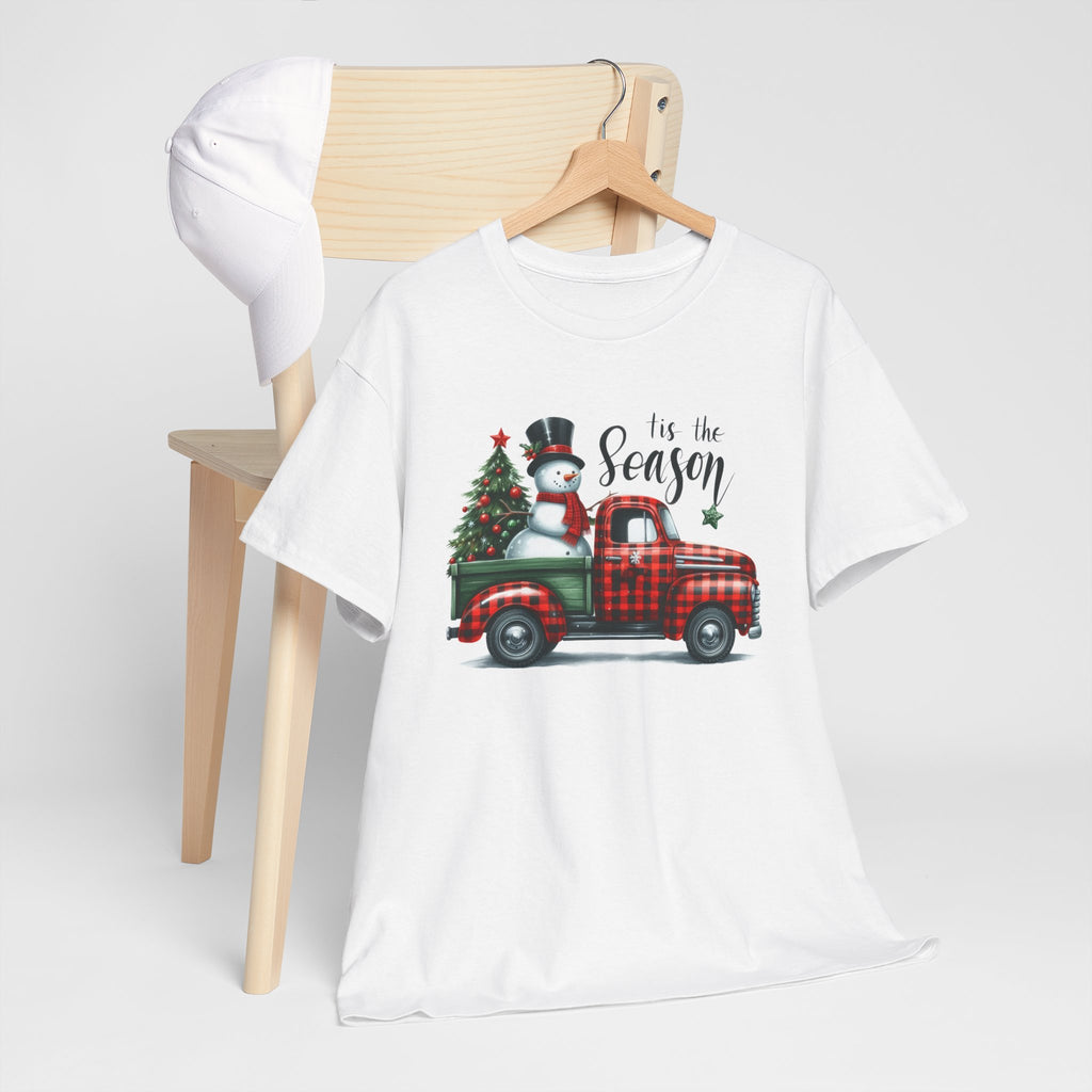 "Tis the Season" Heavy Cotton Tee - Festive Holiday Shirt