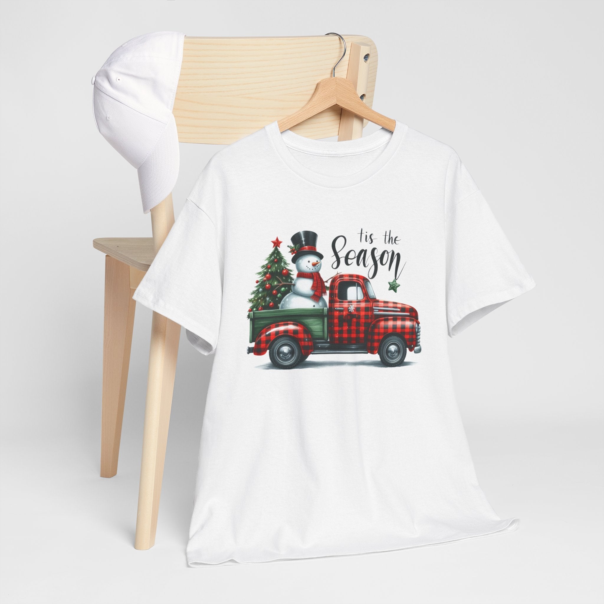 "Tis the Season" Heavy Cotton Tee - Festive Holiday Shirt