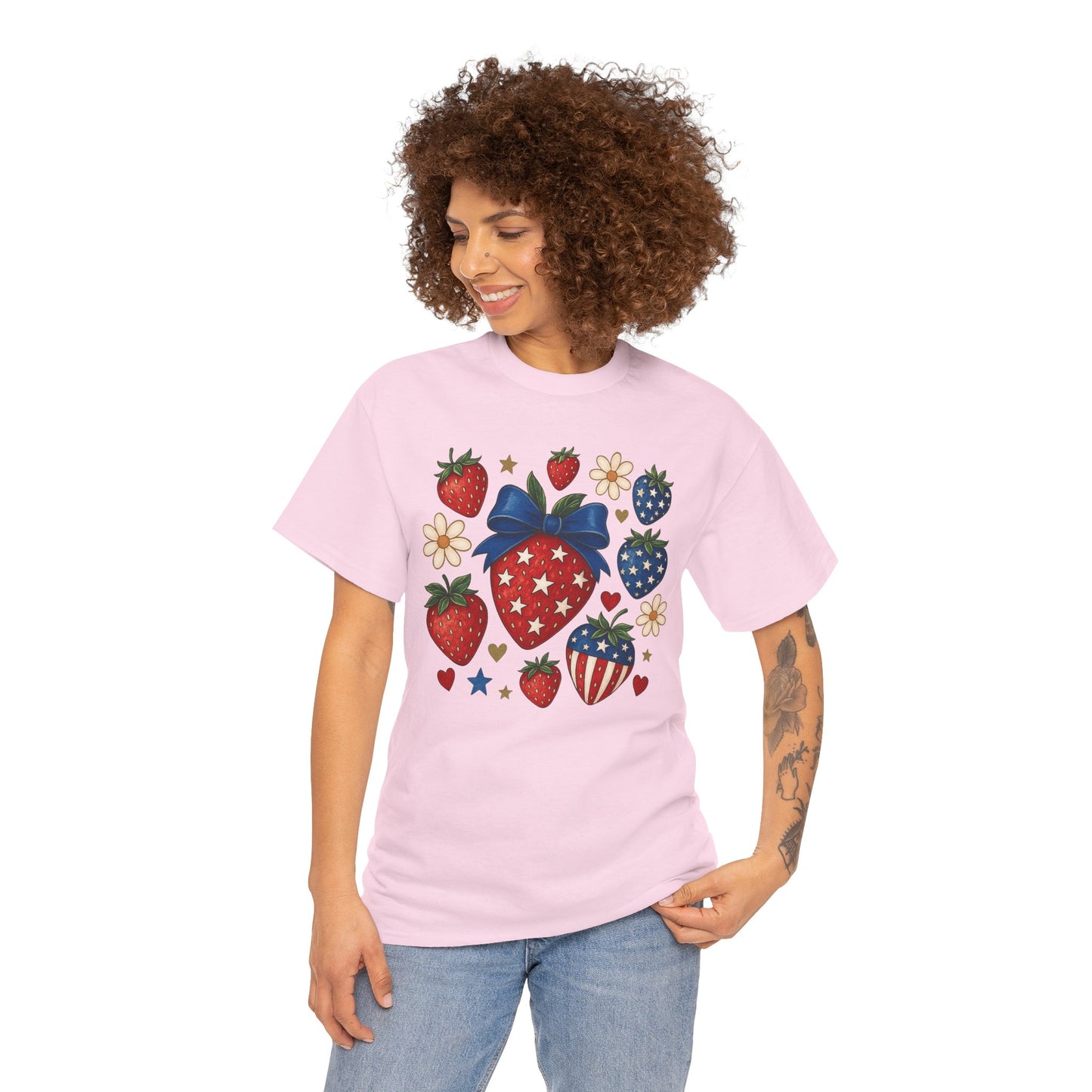 Patriotic Strawberry Tee