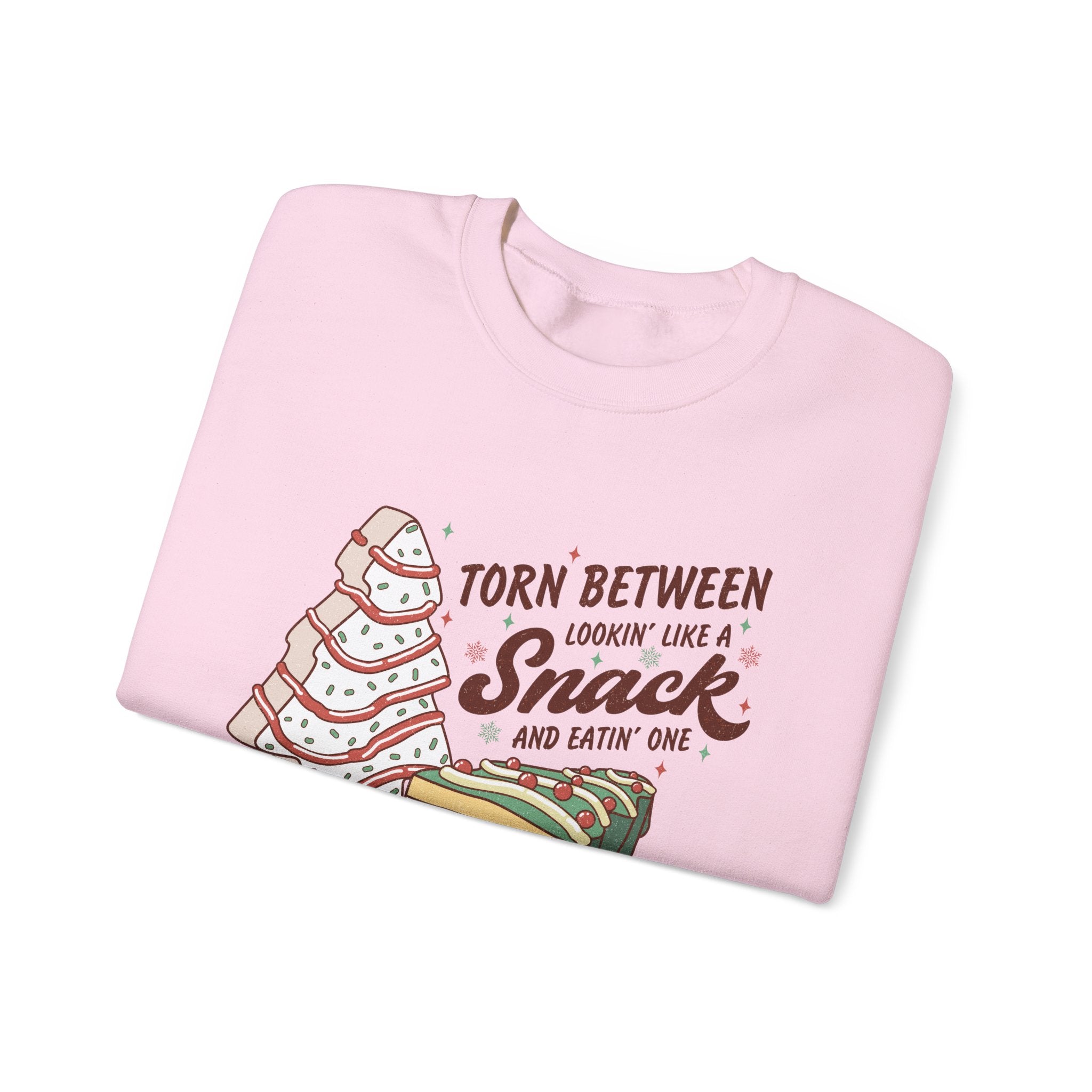 Snack Lovers Crewneck Sweatshirt – 'Torn Between Looking Like a Snack and Eatin One'