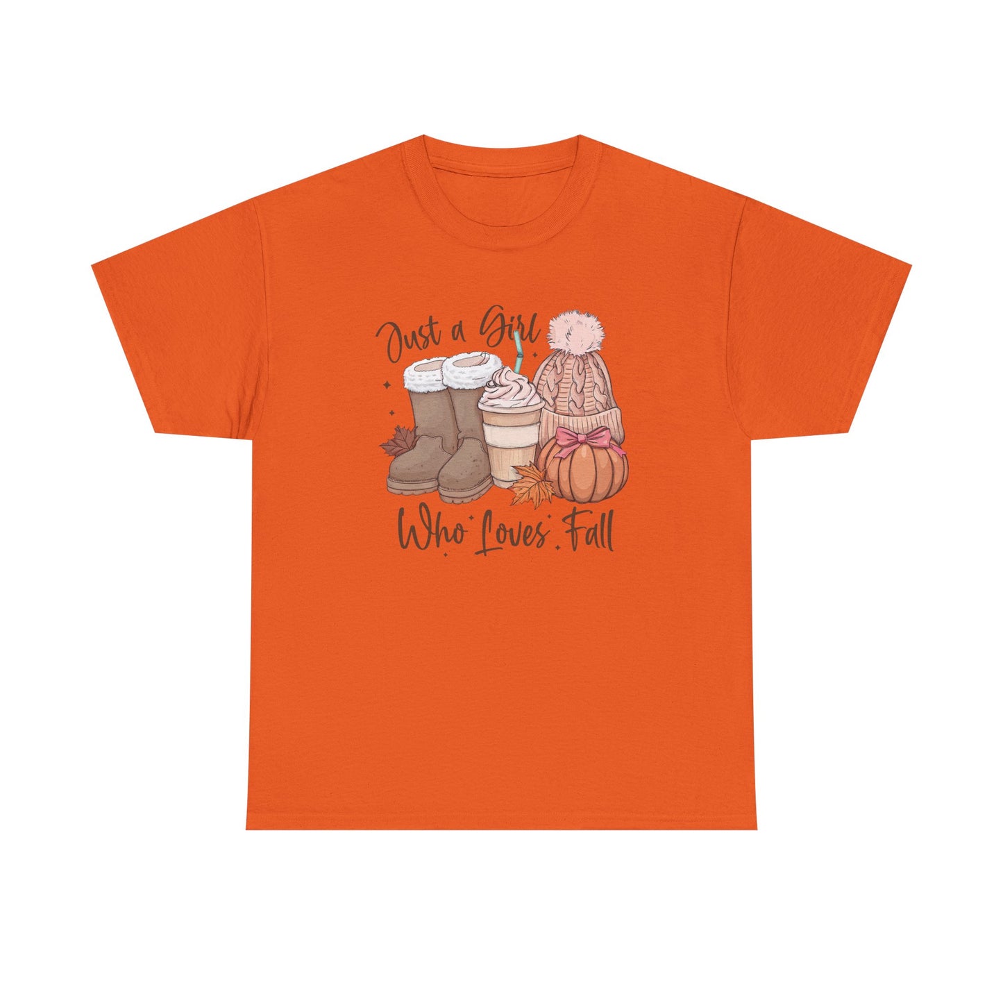 Just a Girl Who Loves Fall, Vintage Style Tee