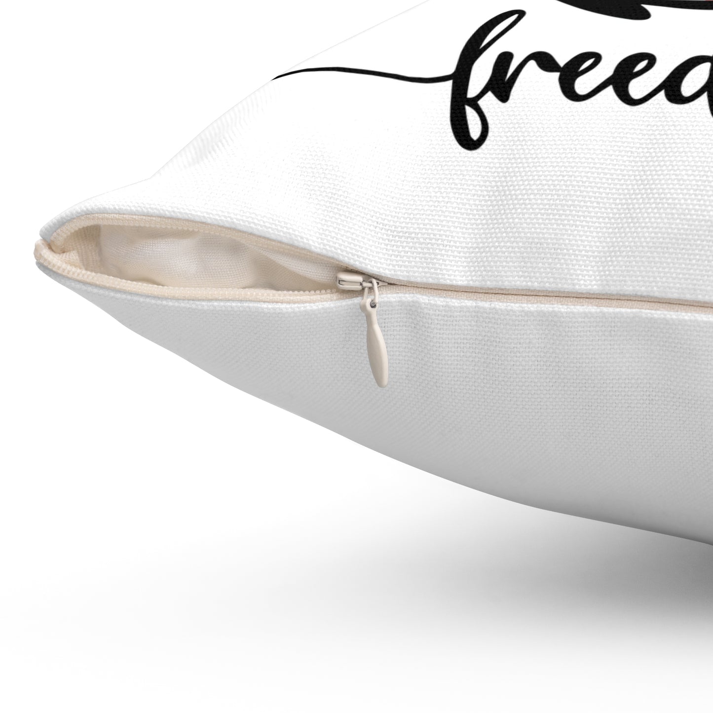 Freedom Butterfly Throw Pillow