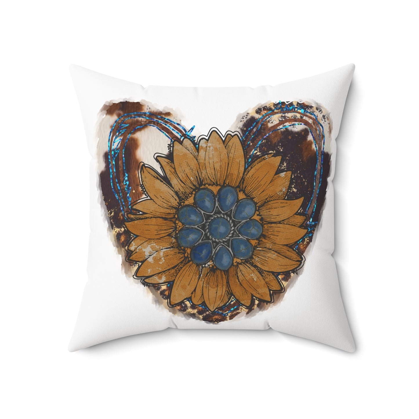 Rustic Sunflower Heart