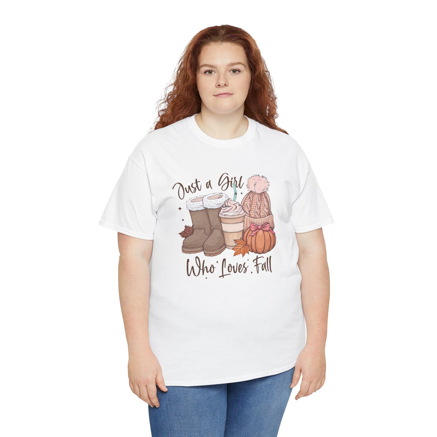 Just a Girl Who Loves Fall, Vintage Style Tee