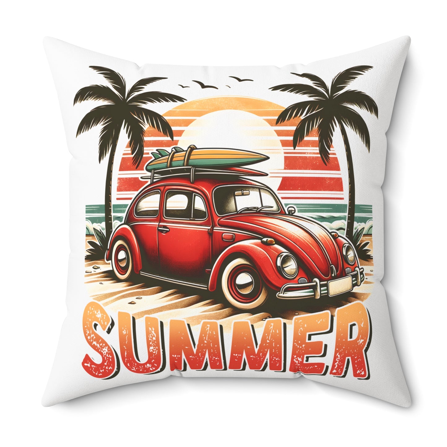 Spun Polyester Square Pillow