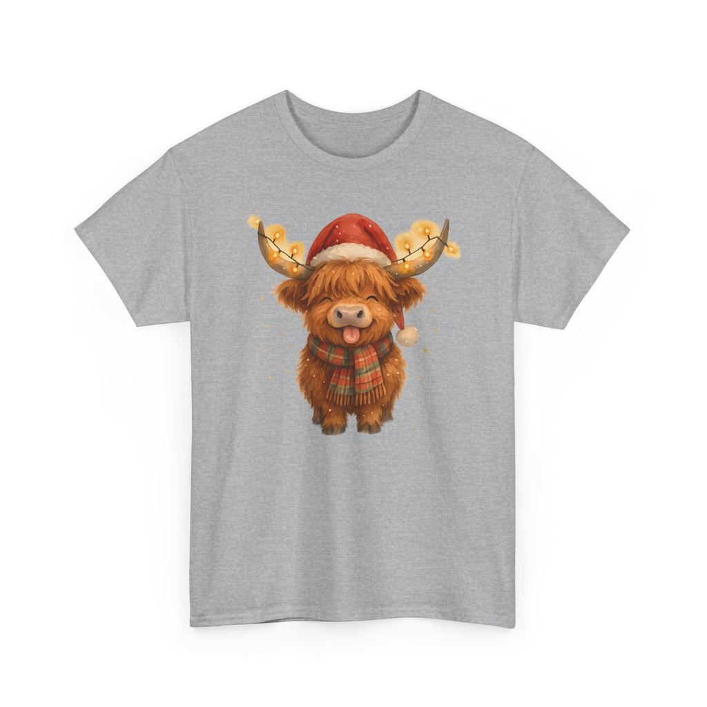 Christmas Highland Cow Tee