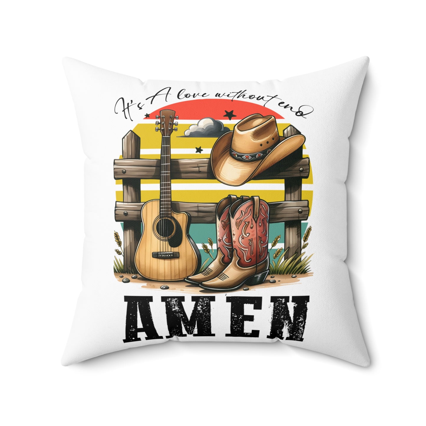 Spun Polyester Square Pillow