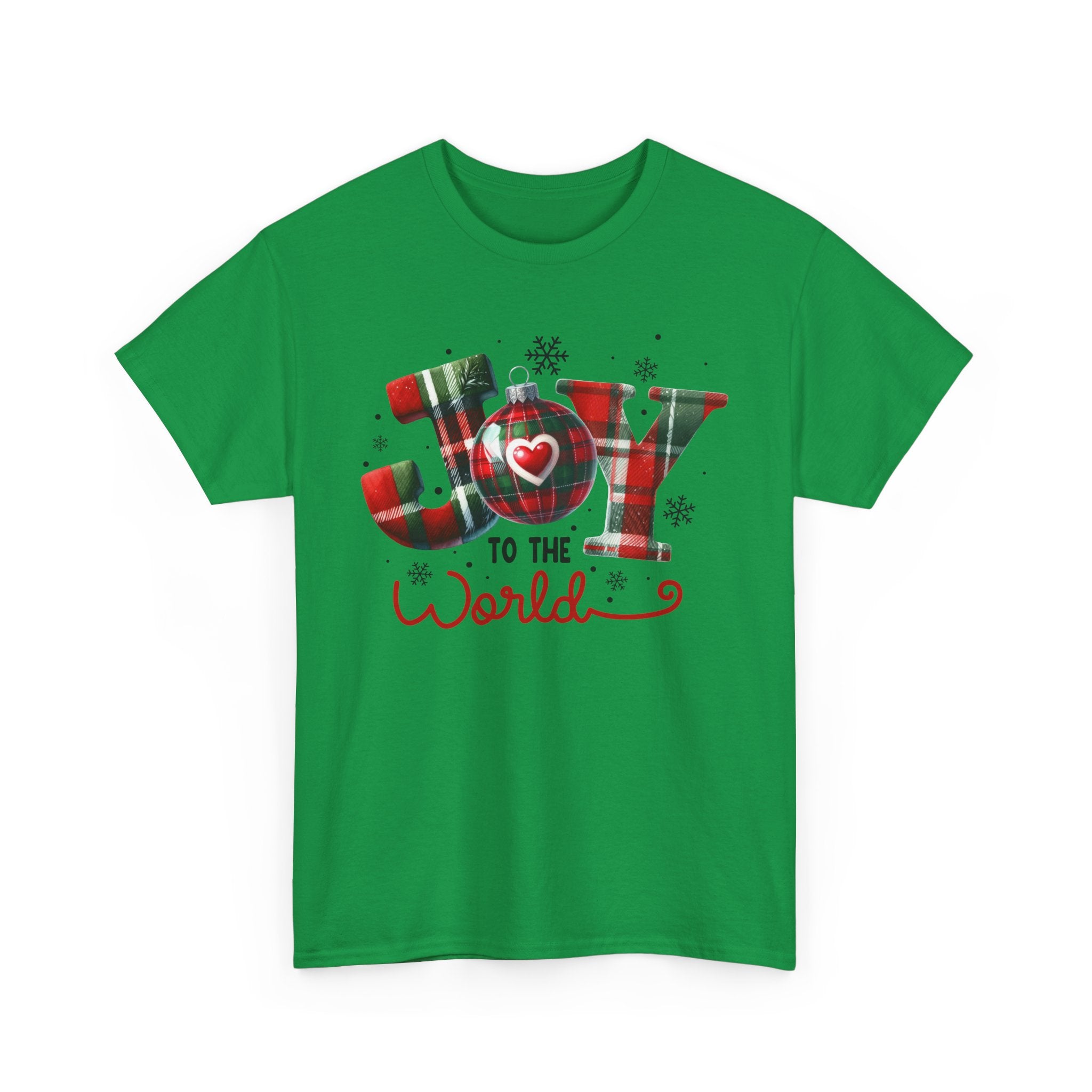 Joy to the World -Heavy Cotton Tee - Christmas Holiday Shirt