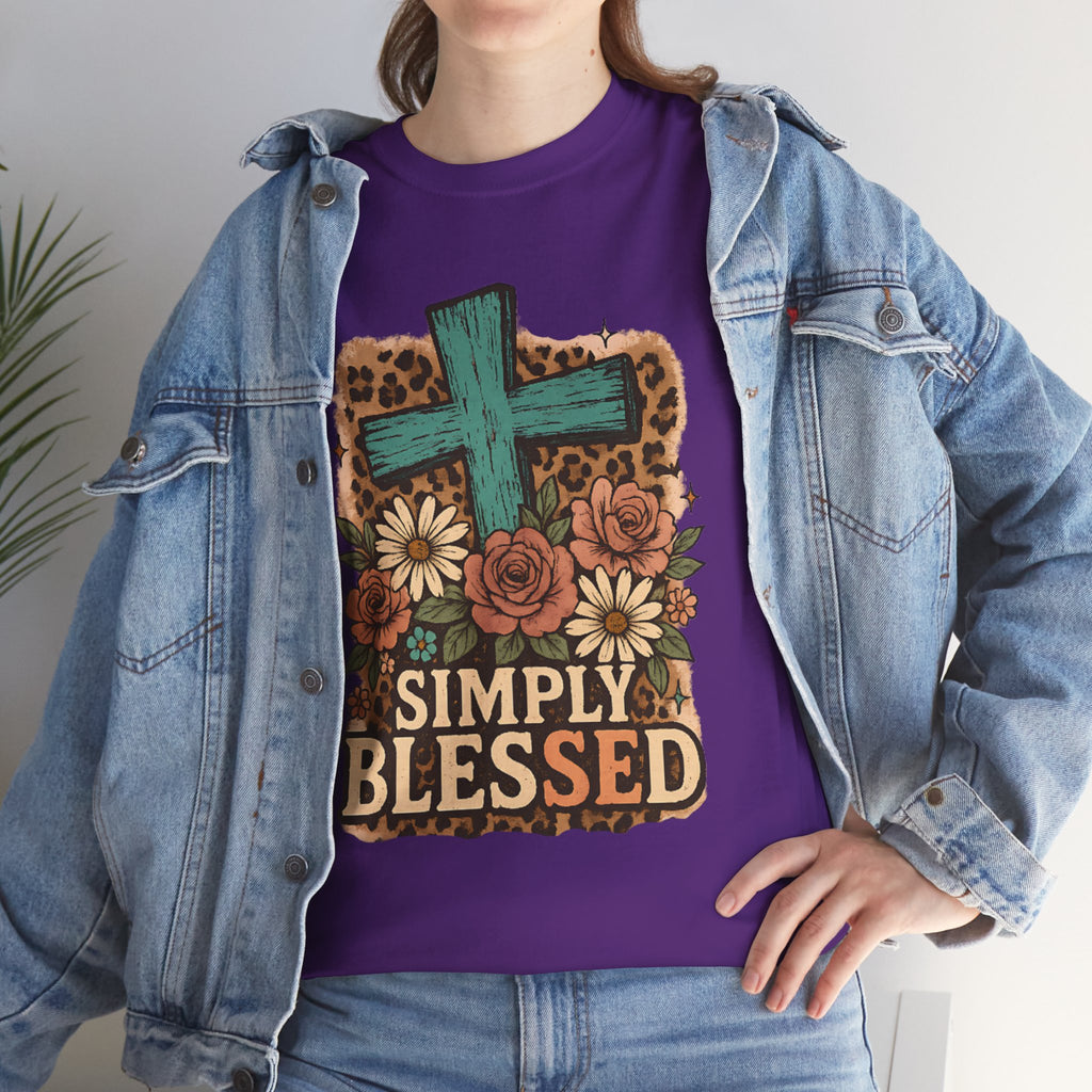 Simply Blessed Heavy Cotton Tee