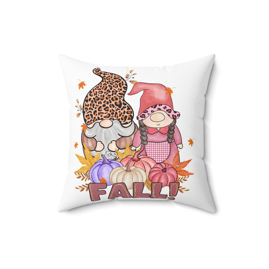 Fall Gnome Pillow — Autumn Pumpkin Gnome Decorative Throw Pillow