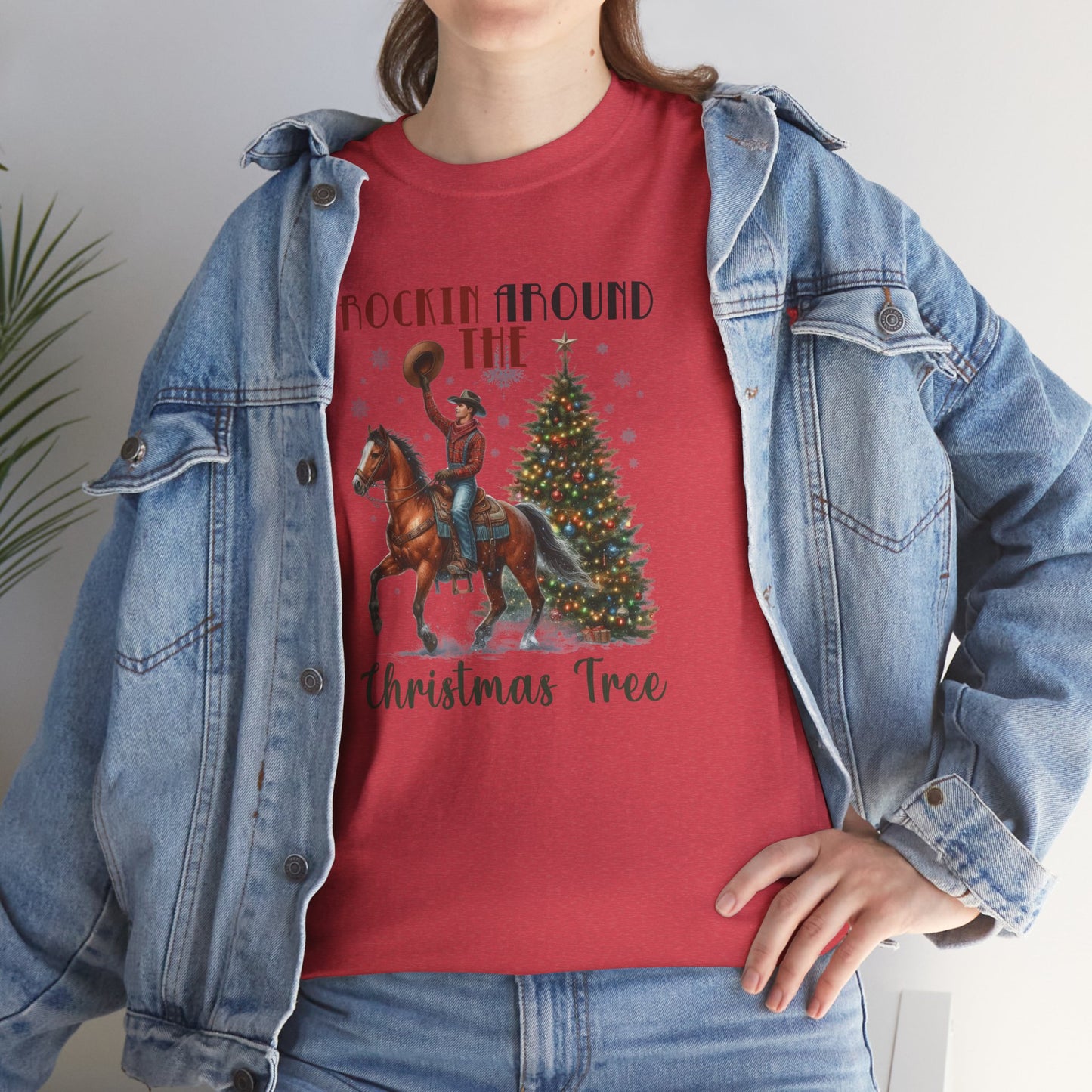 Rockin' Around the Christmas Tree Heavy Cotton Tee