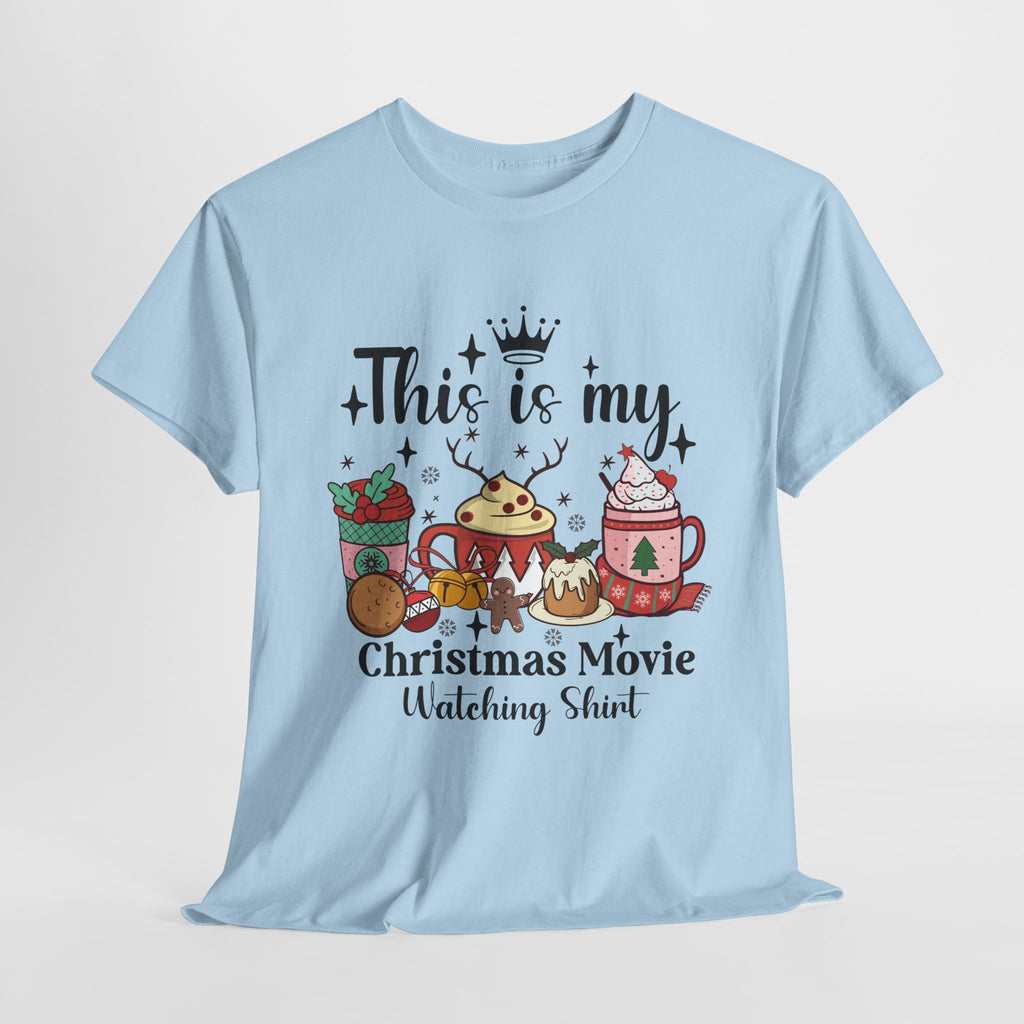 Christmas Movie Watching Tee - Heavy Cotton Shirt