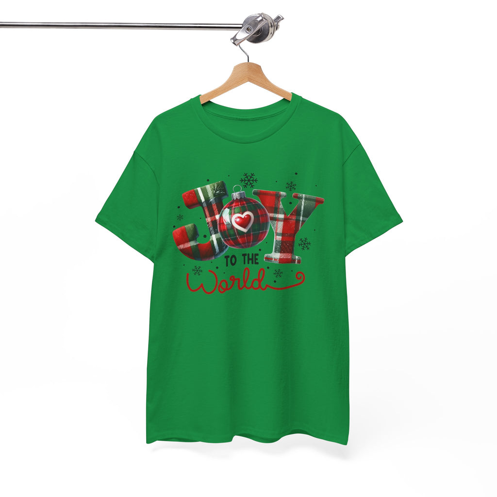 Joy to the World -Heavy Cotton Tee - Christmas Holiday Shirt