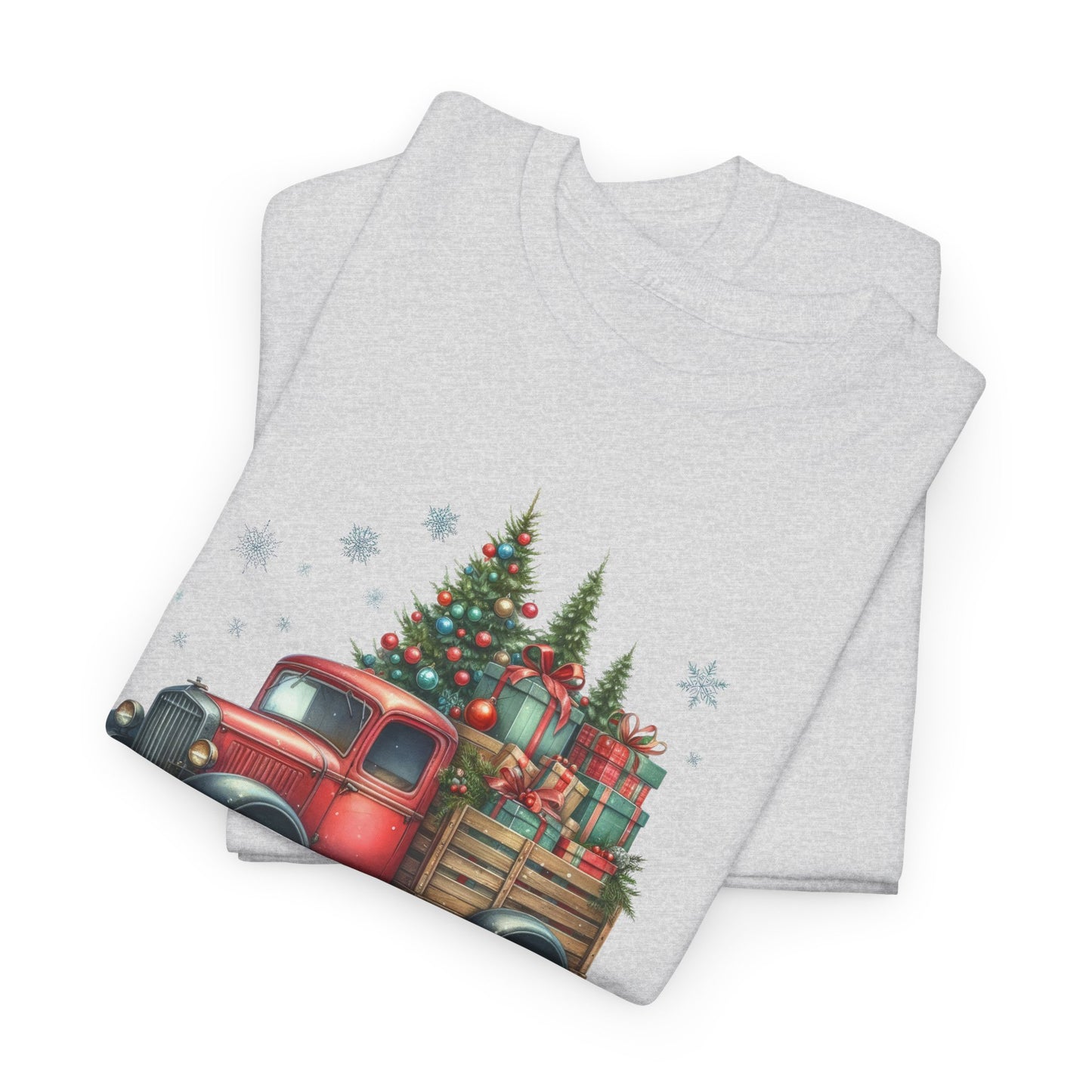Jingle All the Way Holiday Tee - Heavy Cotton Shirt for Christmas Celebrations