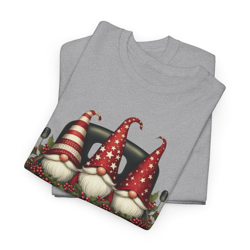 Christmas Gnome Truck Tee — Merry Christmas Holiday Shirt