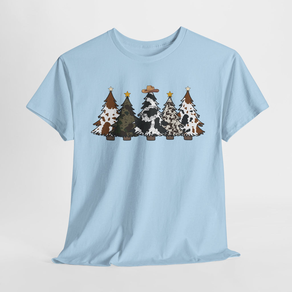 Whimsical Holiday Trees Heavy Cotton Tee