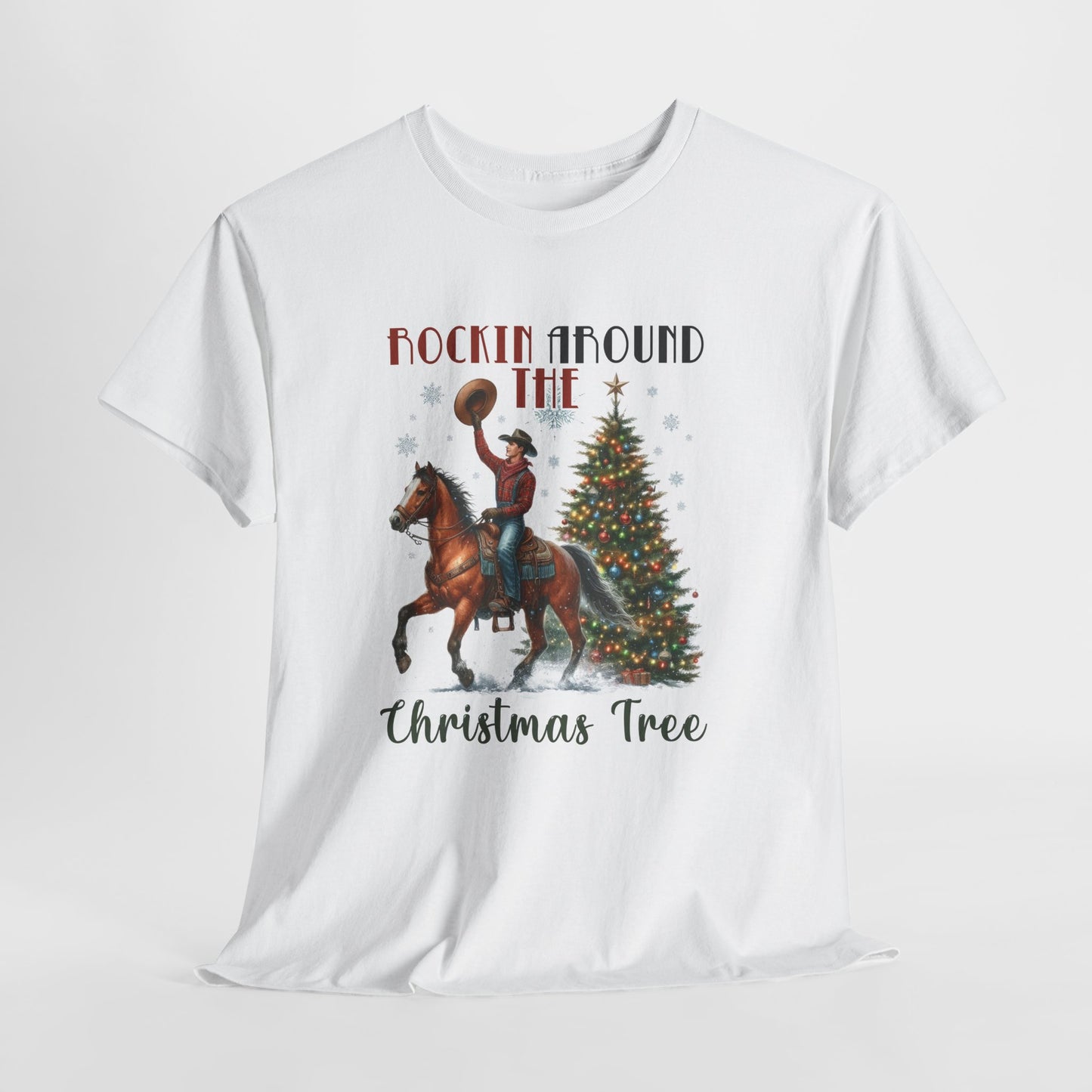 Rockin' Around the Christmas Tree Heavy Cotton Tee
