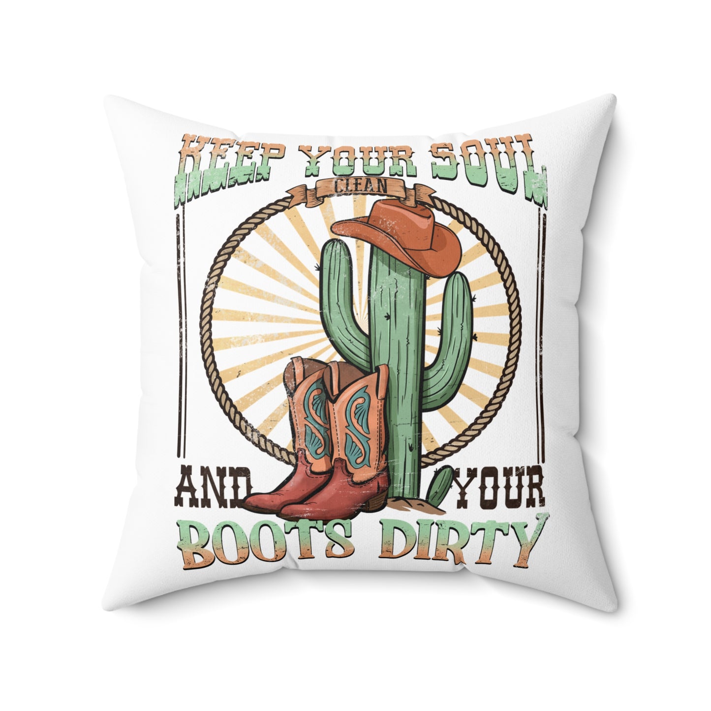 Spun Polyester Square Pillow