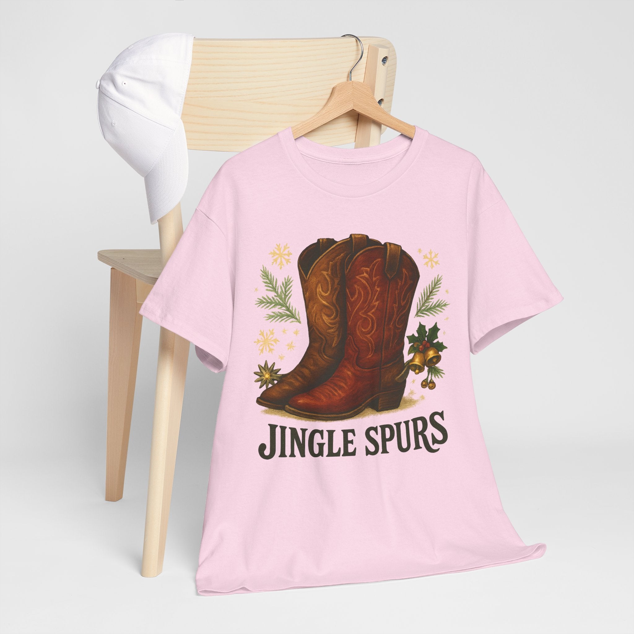 Jingle Spurs Cowboy Boots Christmas T‑Shirt