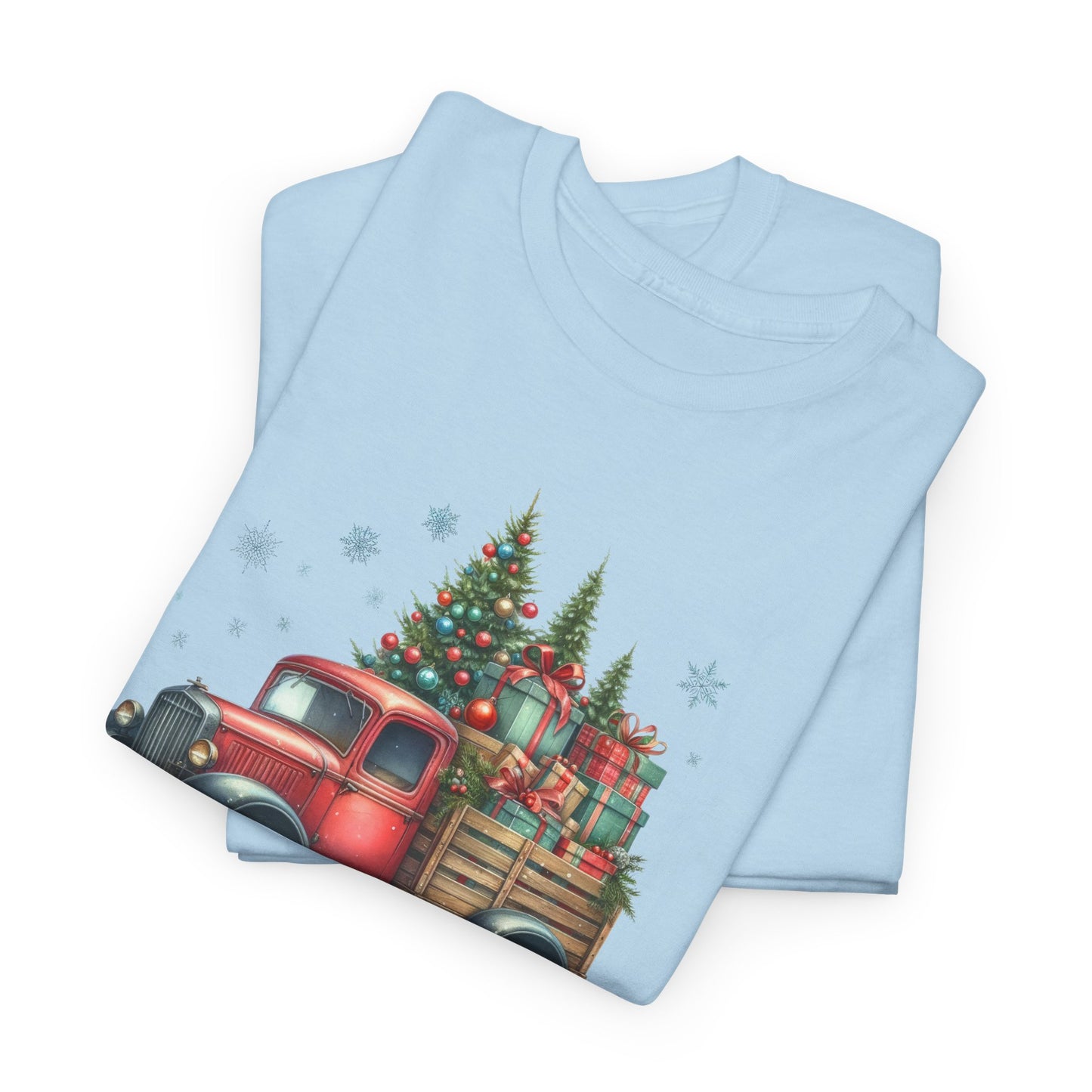 Jingle All the Way Holiday Tee - Heavy Cotton Shirt for Christmas Celebrations