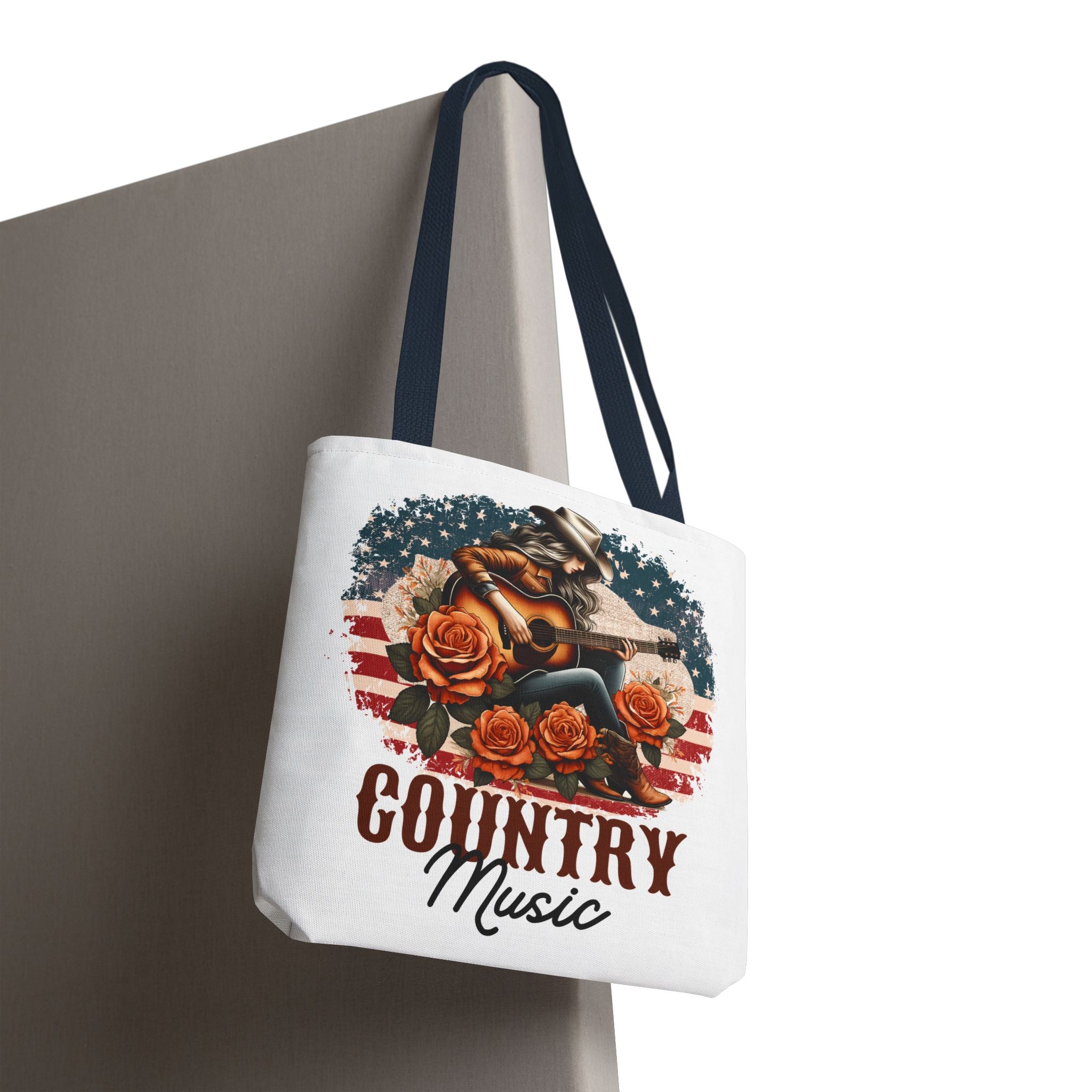 Country Music Cowgirl Tote Bag