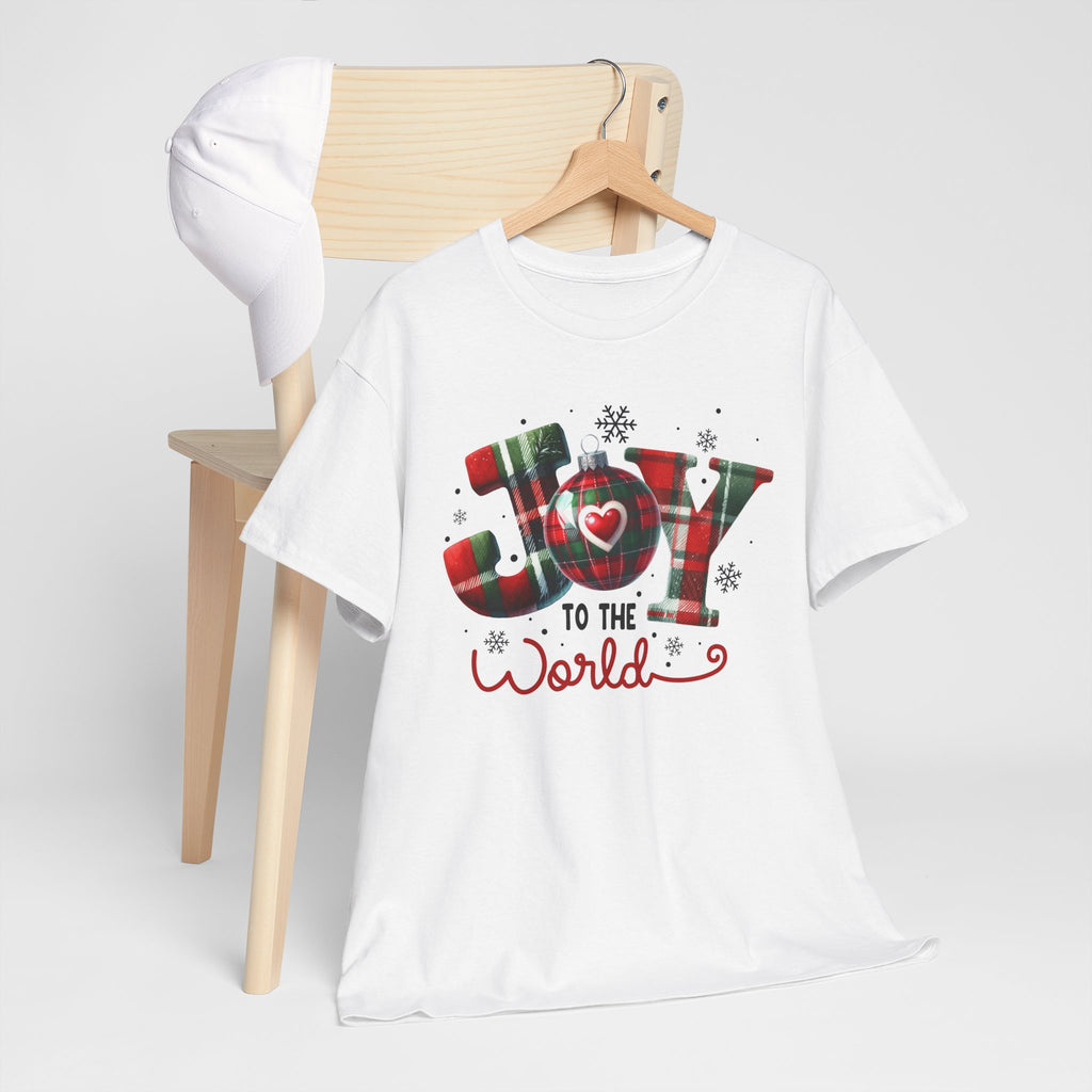 Joy to the World -Heavy Cotton Tee - Christmas Holiday Shirt