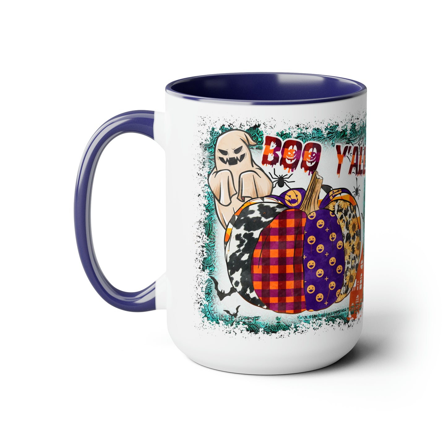 Two-Tone Coffee Mugs, 15oz