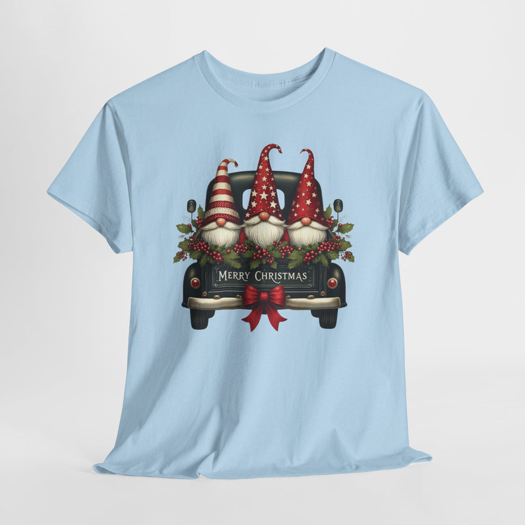 Christmas Gnome Truck Tee — Merry Christmas Holiday Shirt