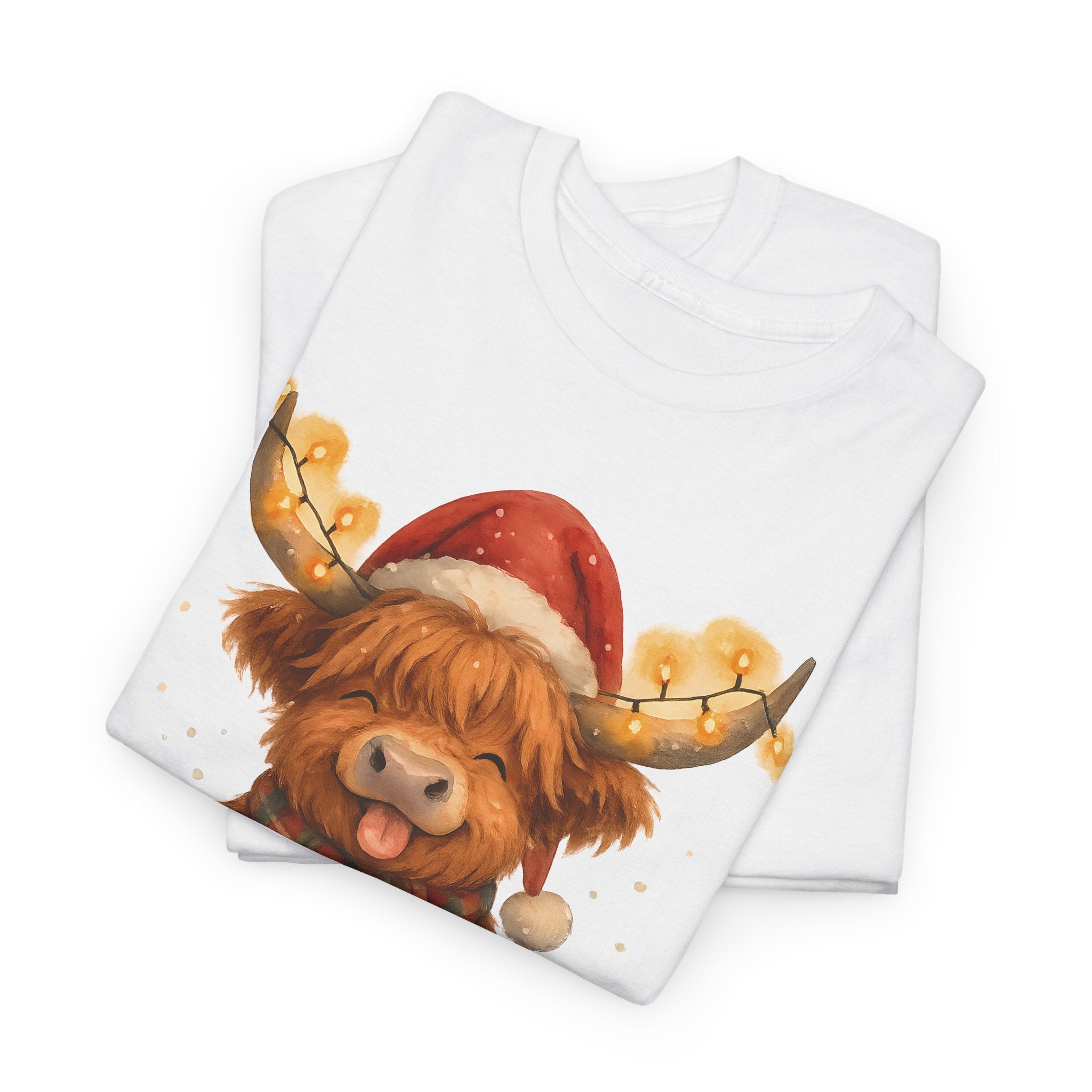 Christmas Highland Cow Tee