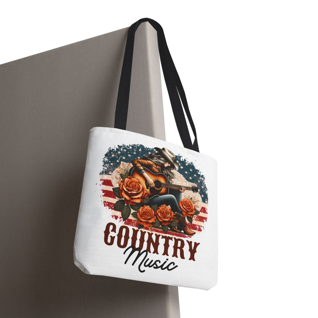 Country Music Cowgirl Tote Bag