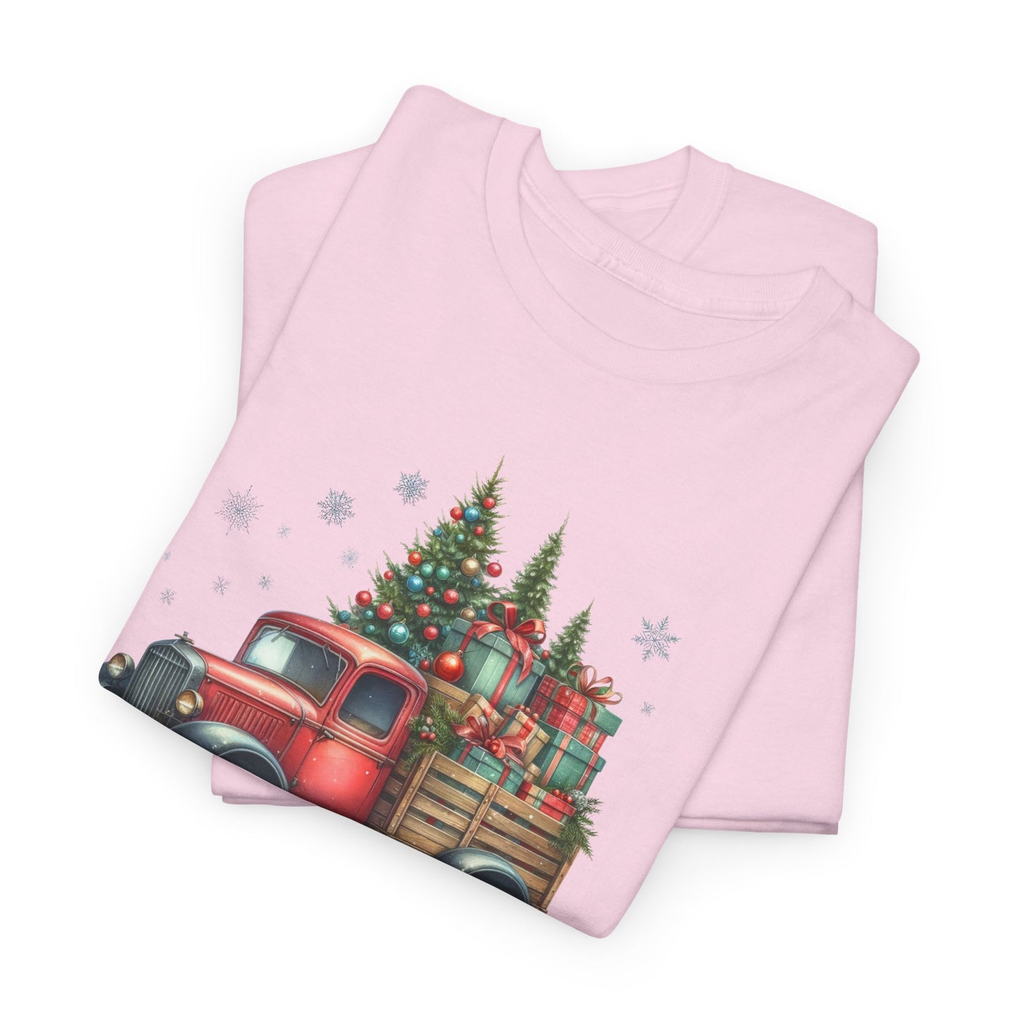 Jingle All the Way Holiday Tee - Heavy Cotton Shirt for Christmas Celebrations